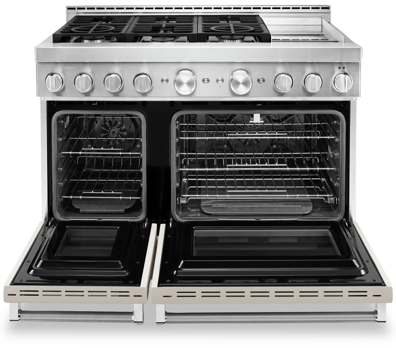 KitchenAid 48'' Smart Commercial-Style Dual Fuel Range with Griddle - KFDC558JMH - Image 3
