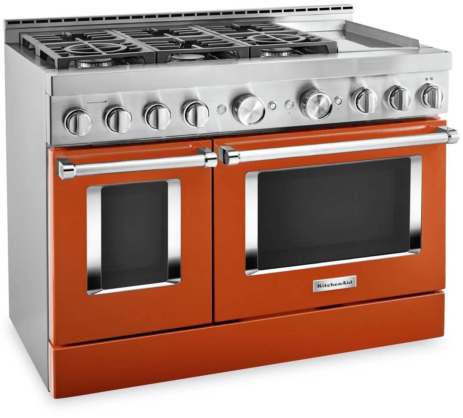 KitchenAid 48'' Smart Commercial-Style Gas Range with Griddle - KFGC558JSC - Image 2