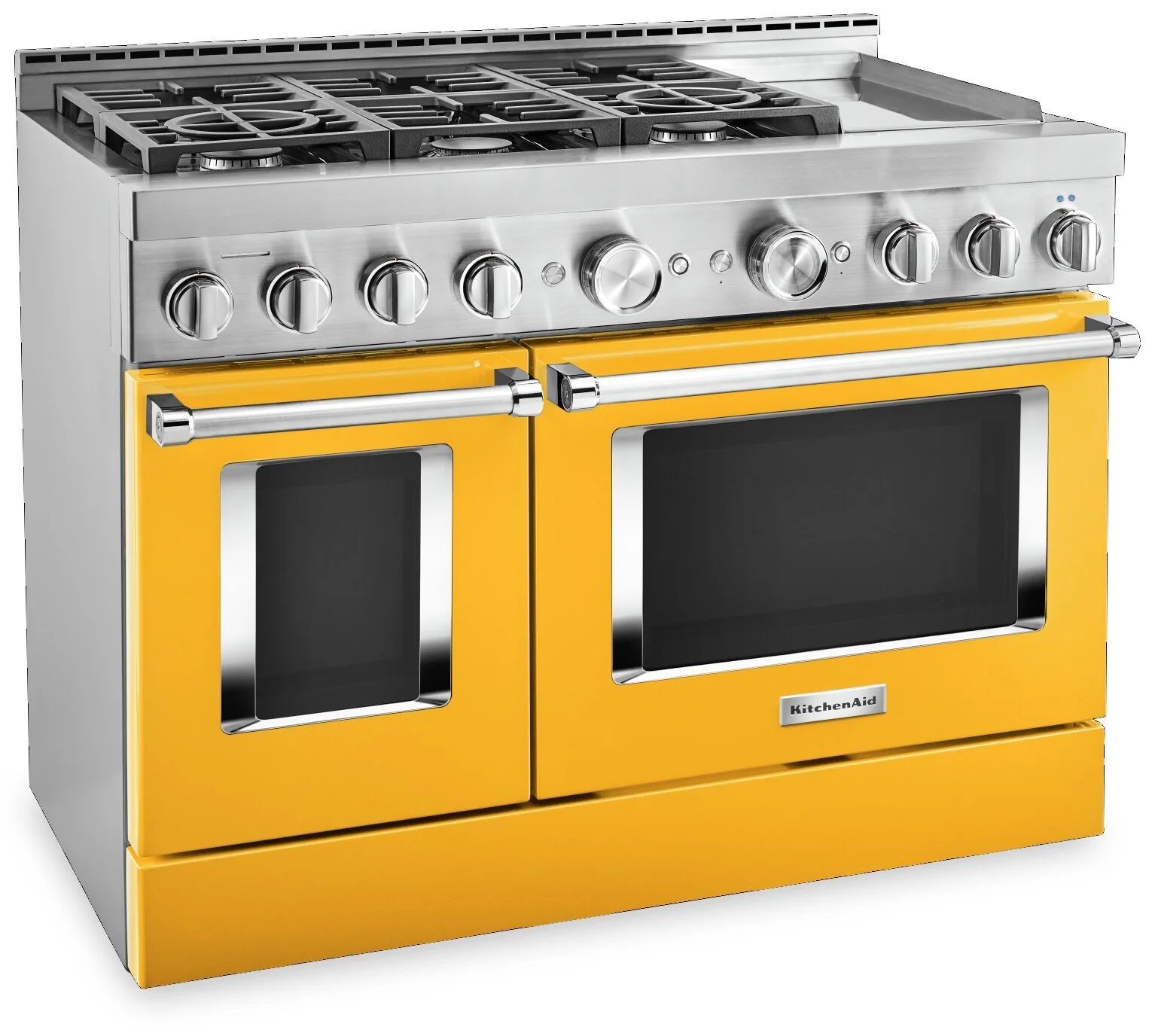 KitchenAid 48'' Smart Commercial-Style Gas Range with Griddle - KFGC558JYP - Image 2
