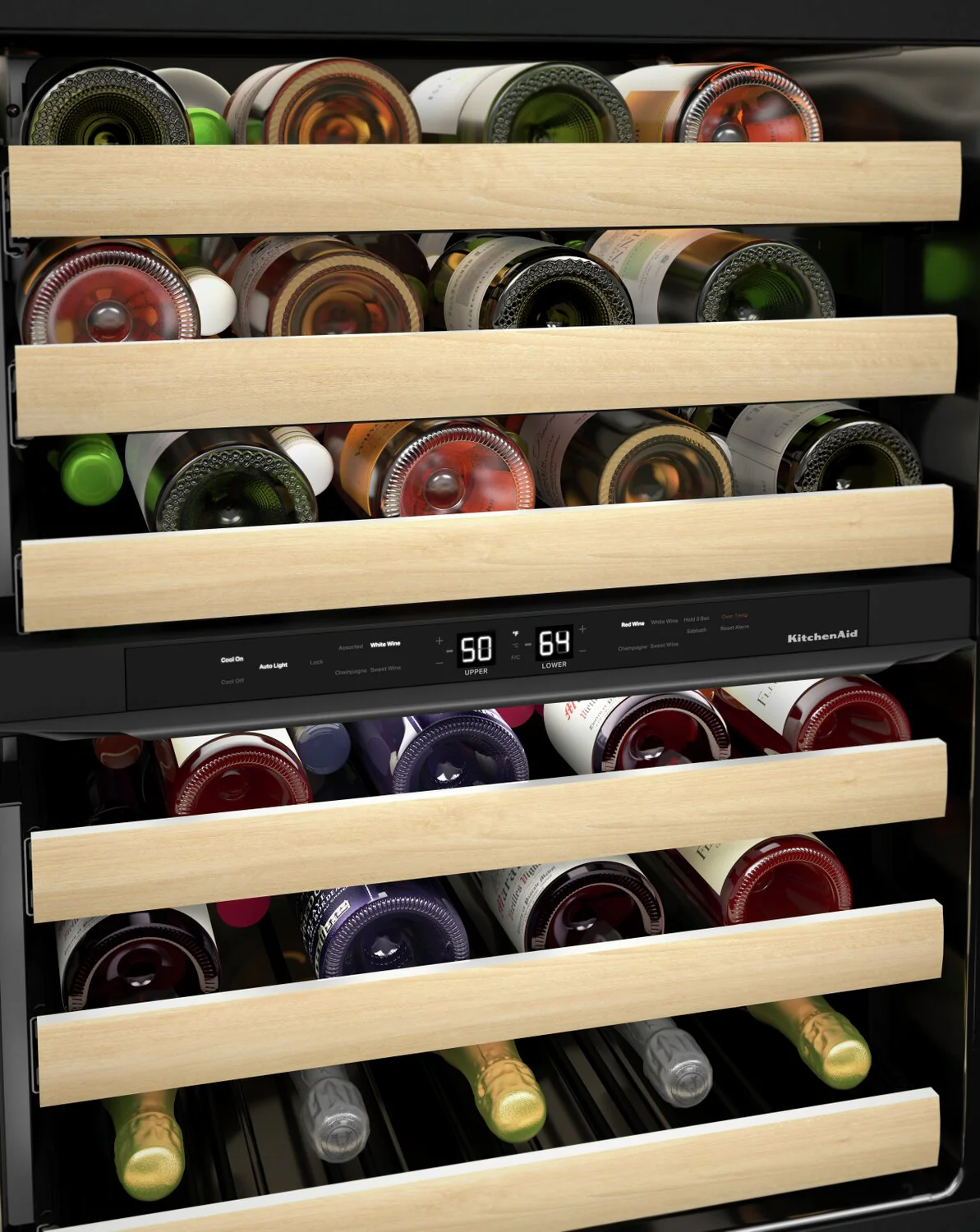 KitchenAid 5 Cu. Ft. 46-Bottle Panel-Ready Wine Cellar - KUWL214KPA - Image 8