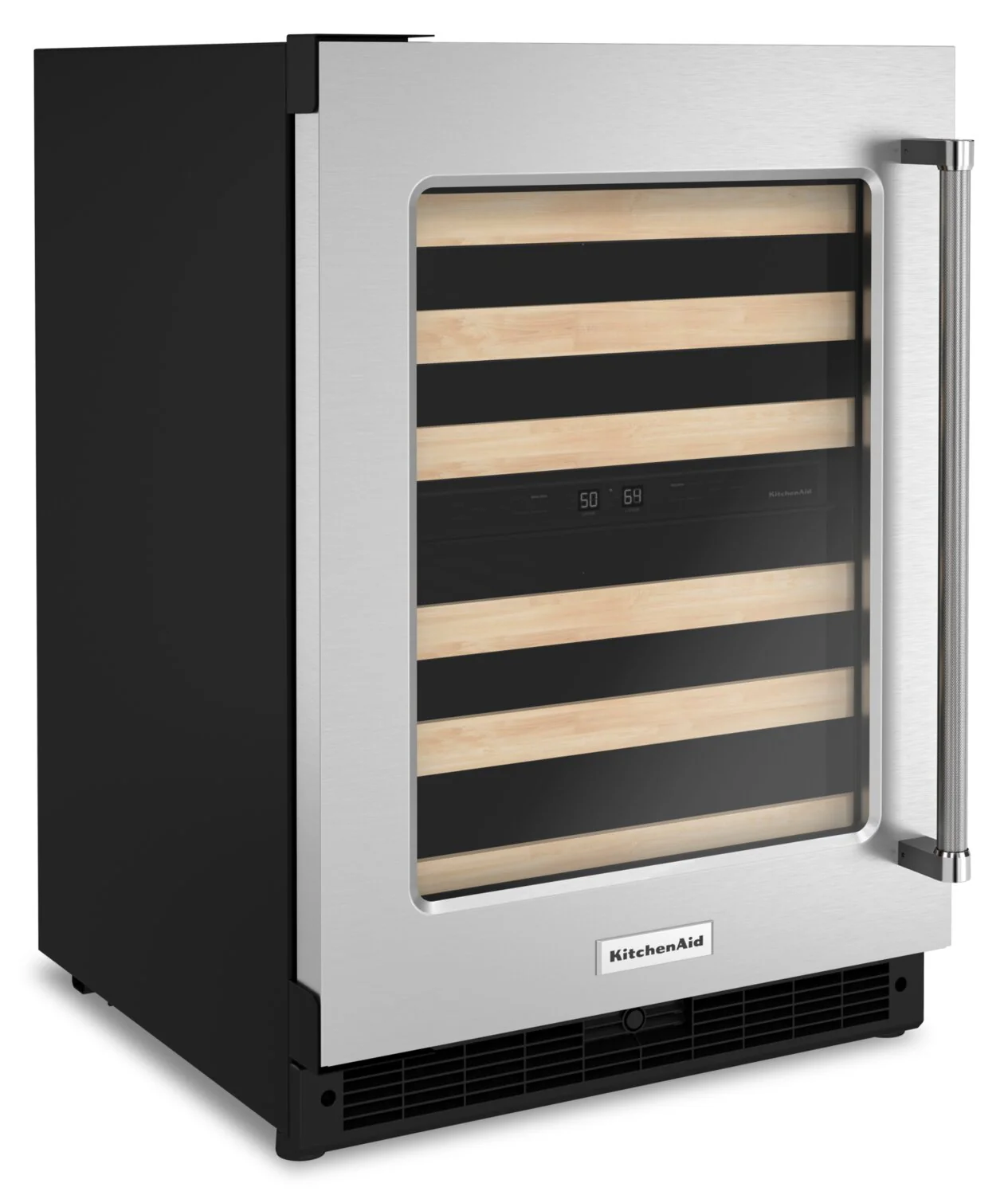 KitchenAid 5 Cu. Ft. 46-Bottle Wine Cellar with Left-Swing Door - KUWL214KSB - Image 2