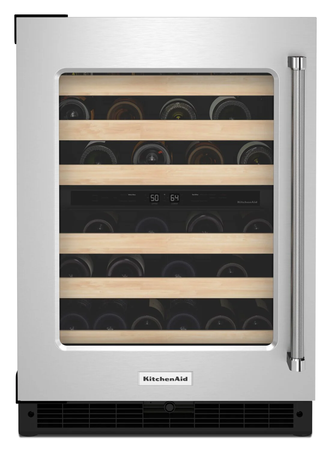 KitchenAid 5 Cu. Ft. 46-Bottle Wine Cellar with Left-Swing Door - KUWL214KSB - Image 6