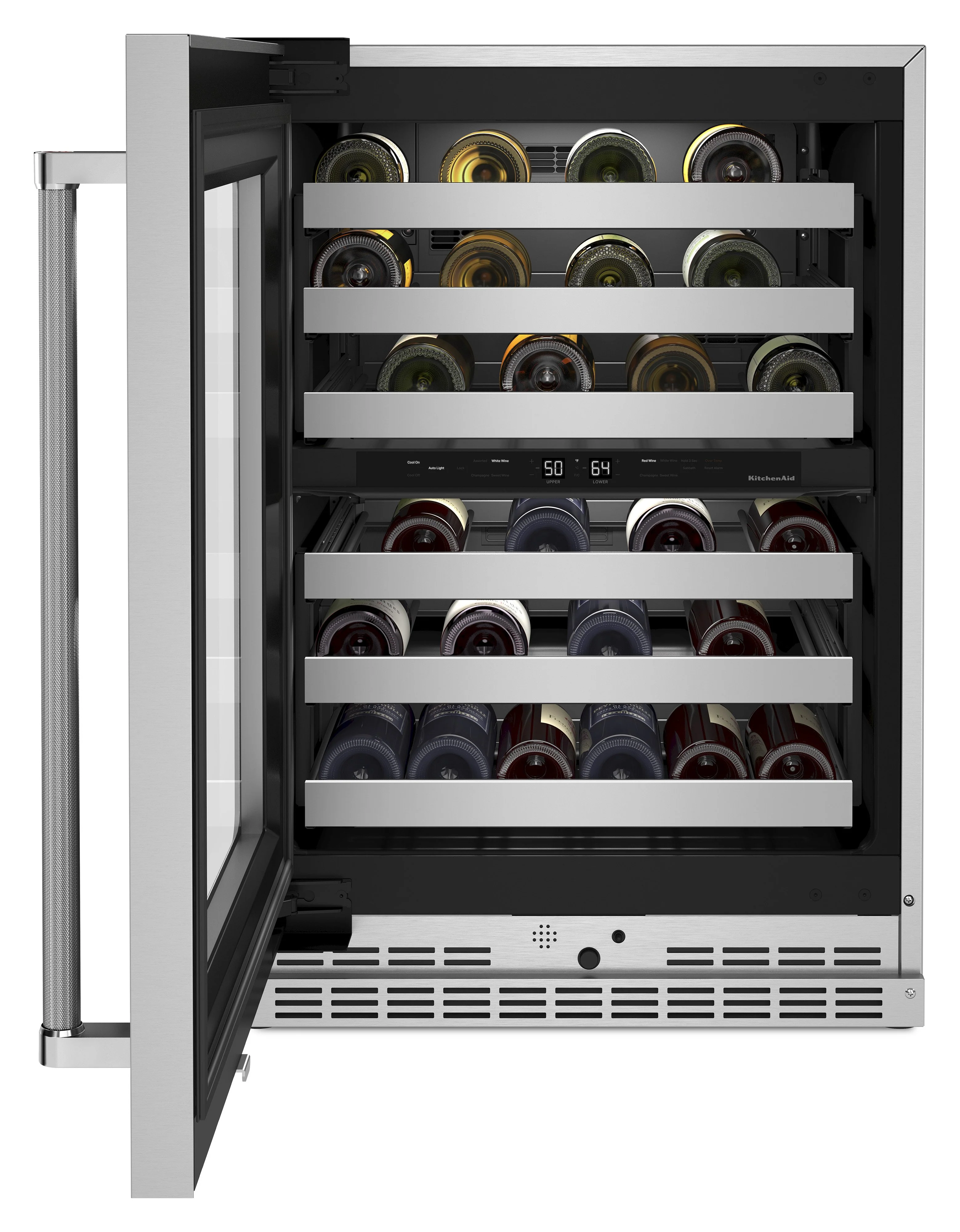 KitchenAid 5 Cu. Ft. 46-Bottle Wine Cellar with Left-Swing Door - KUWL314KSS - Image 5