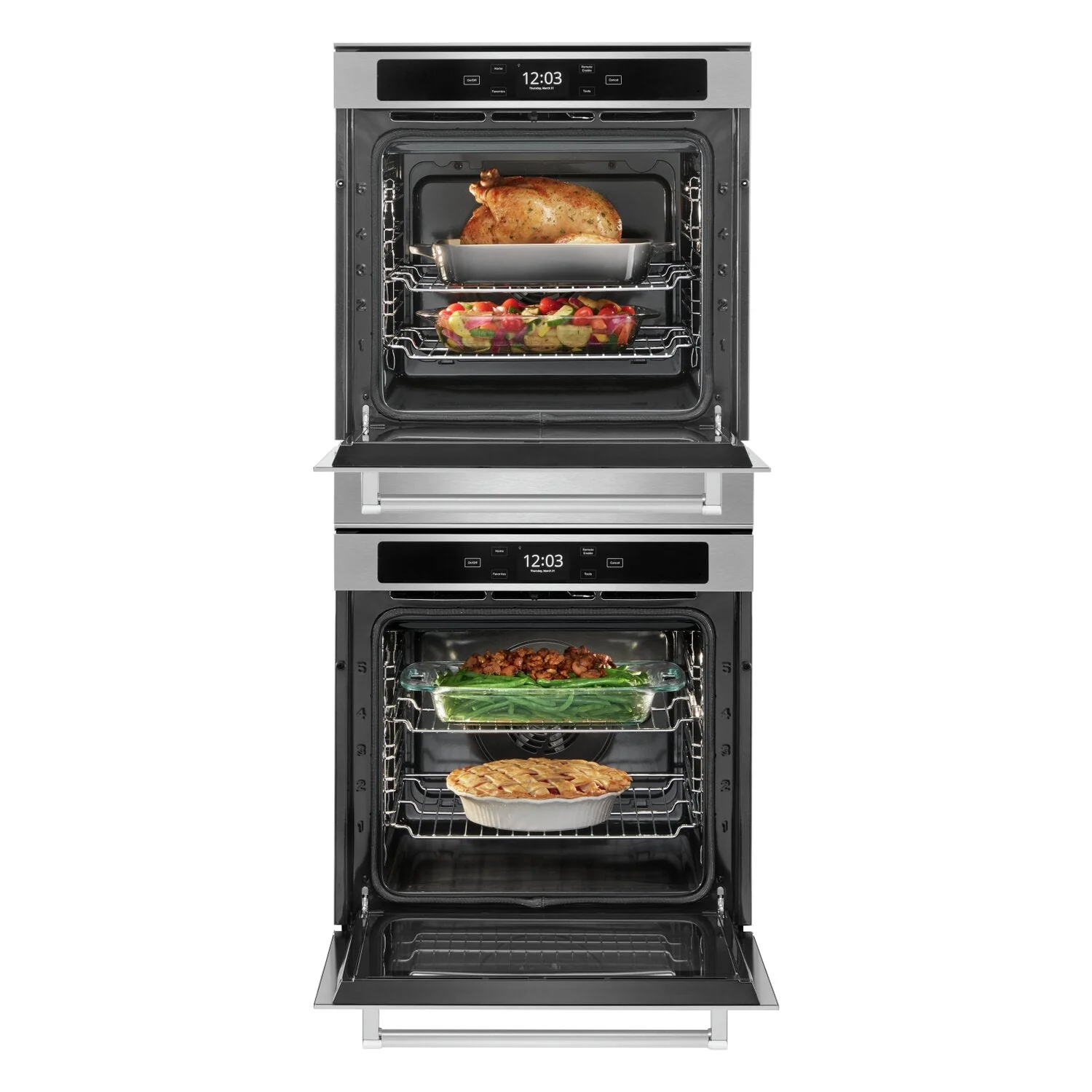 KitchenAid 5.2 Cu. Ft. Double Wall Oven with True Convection - KODC504PPS - Image 4
