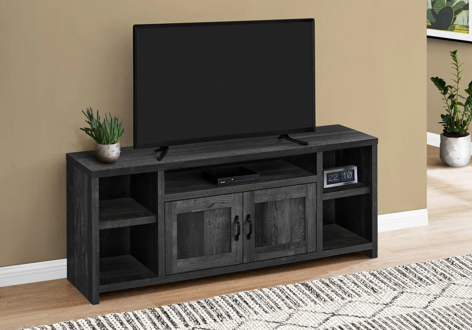 Klondike 60" TV Stand - Black - Image 4