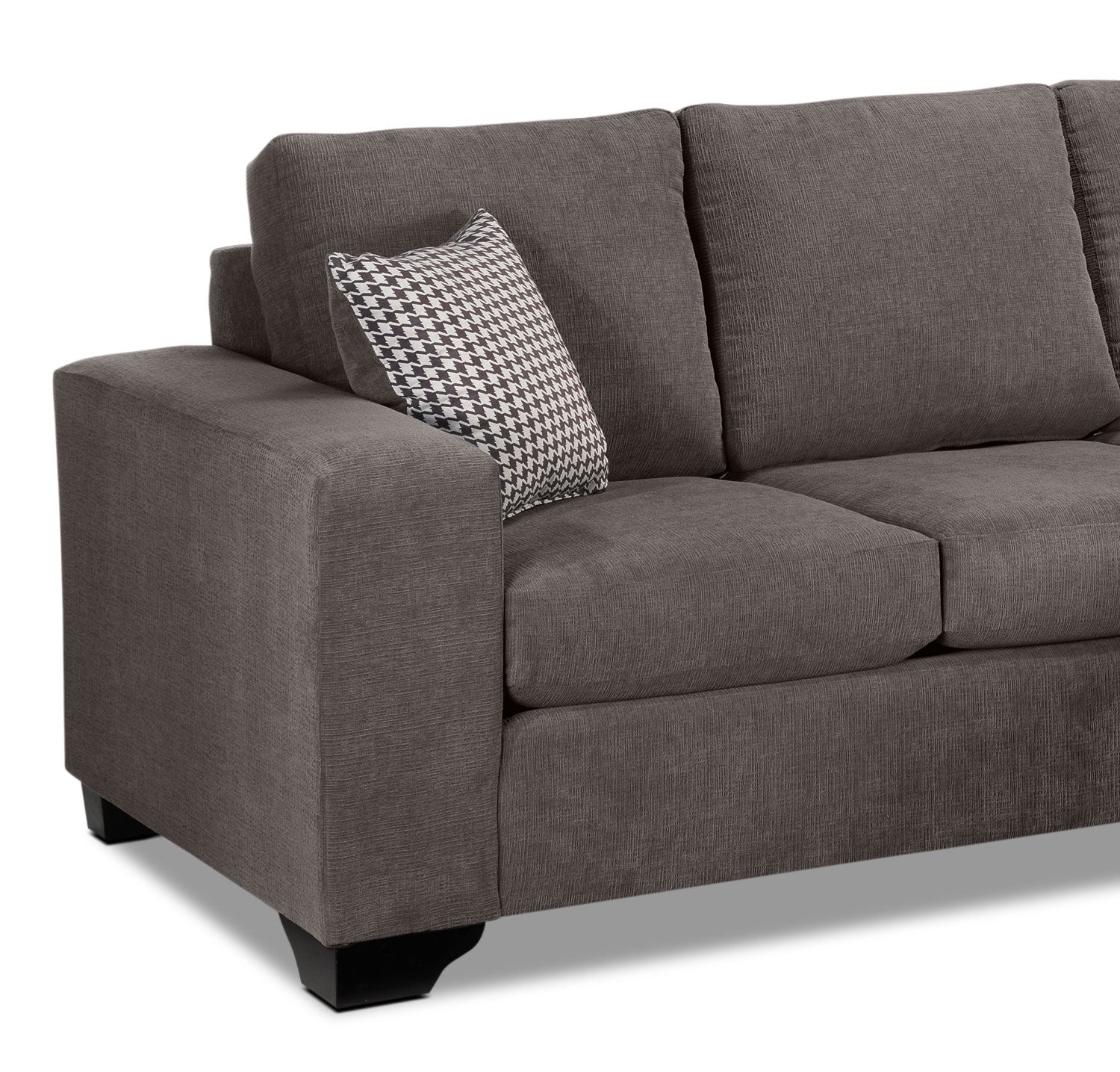 Knox Chaise Sofa - Grey - Image 5