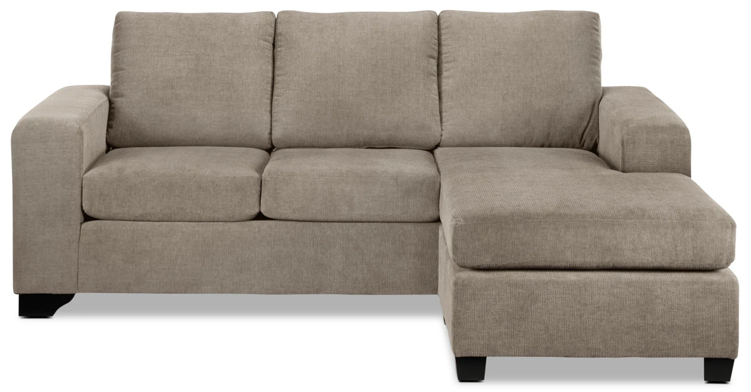 Knox Chaise Sofa - Pewter - Image 4