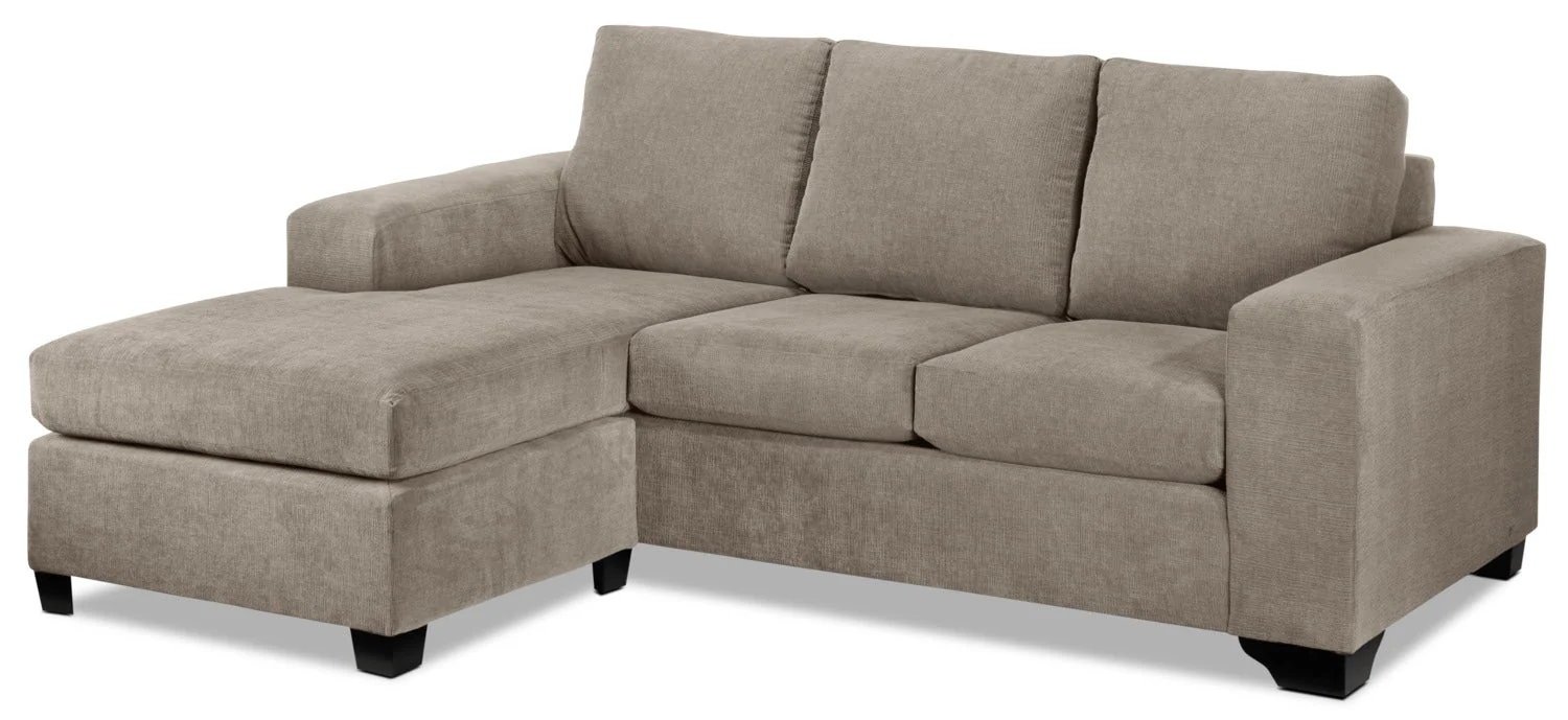 Knox Chaise Sofa - Pewter - Image 5