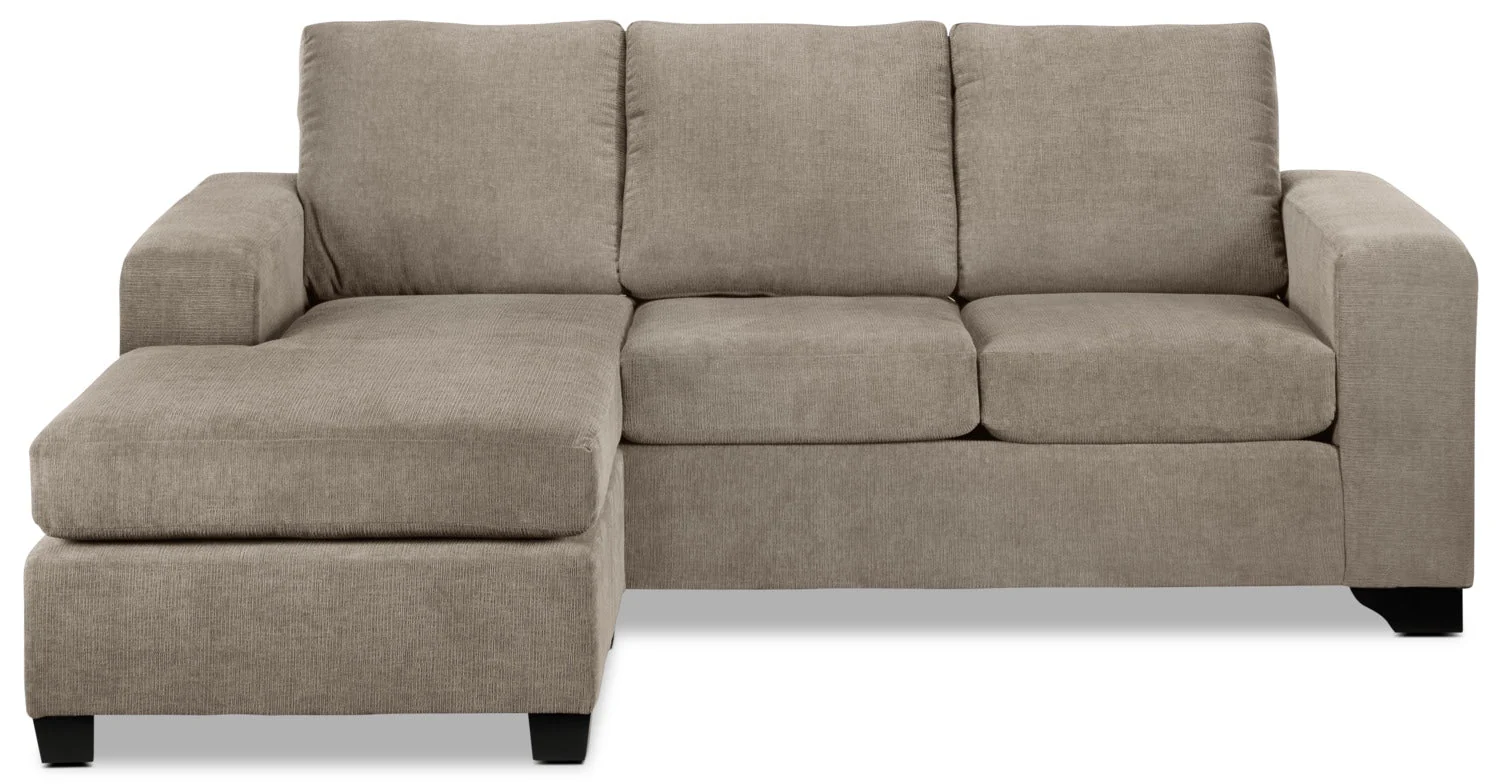 Knox Chaise Sofa - Pewter - Image 6
