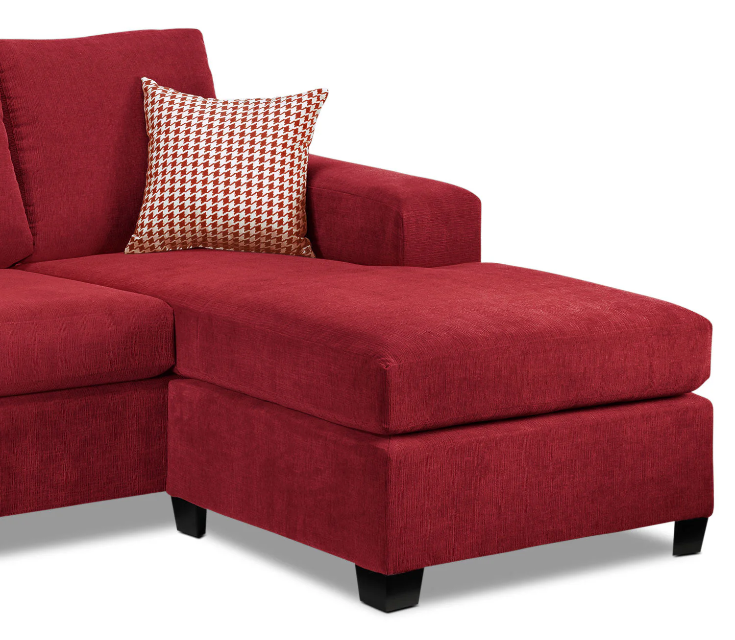 Knox Chaise Sofa - Red - Image 7
