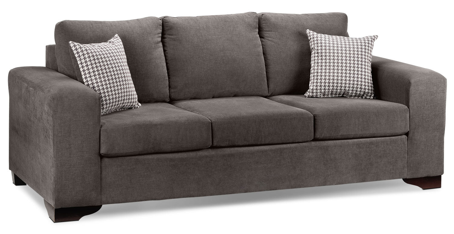 Knox Sofa and Chair Set - Grey - Image 3