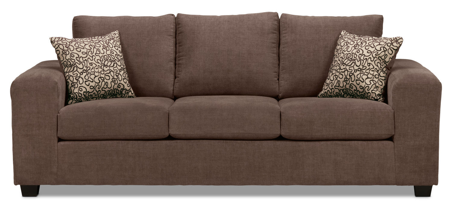 Knox Sofa and Loveseat Set - Light Brown - Image 2