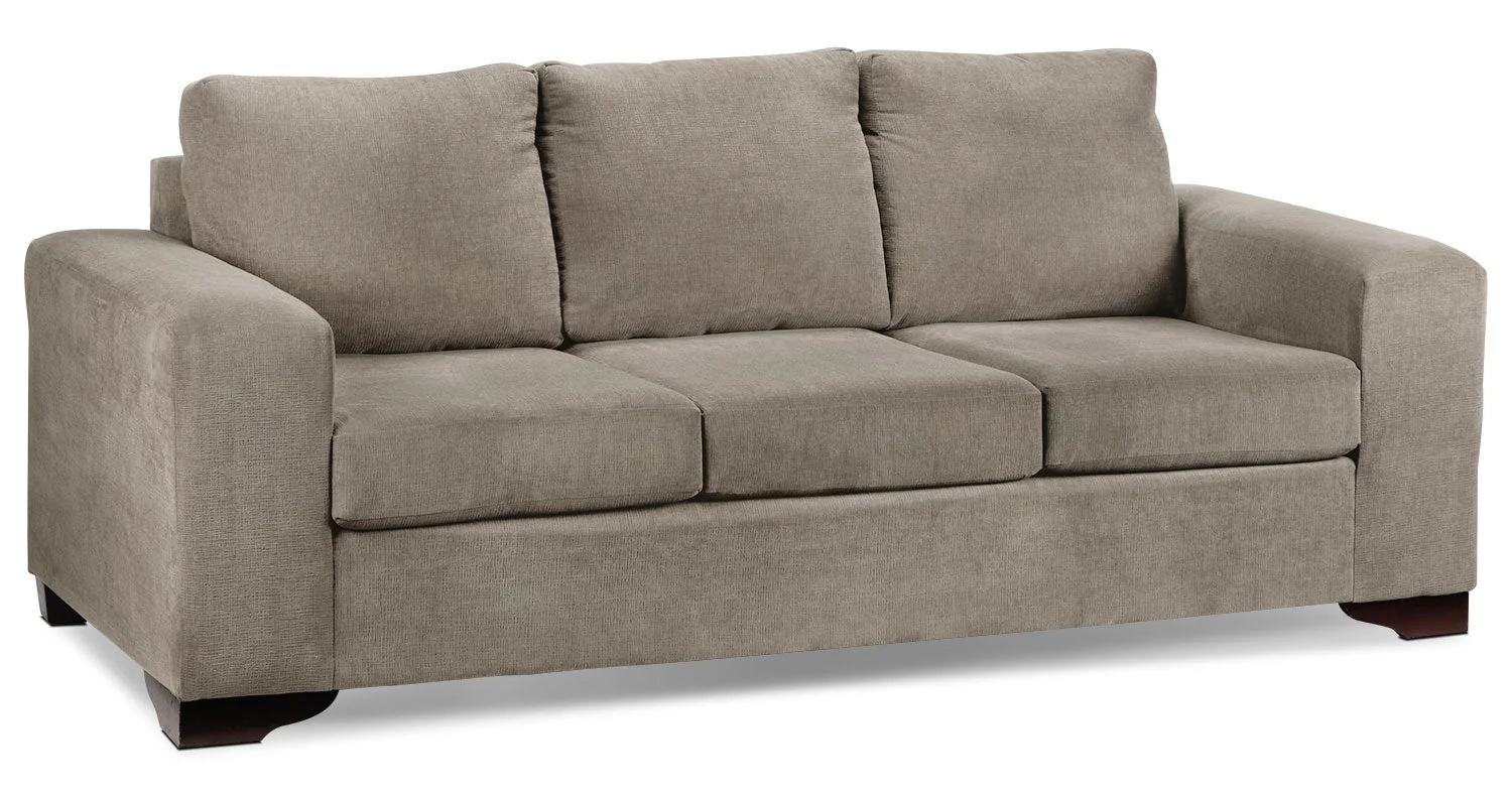 Knox Sofa and Loveseat Set - Pewter - Image 2