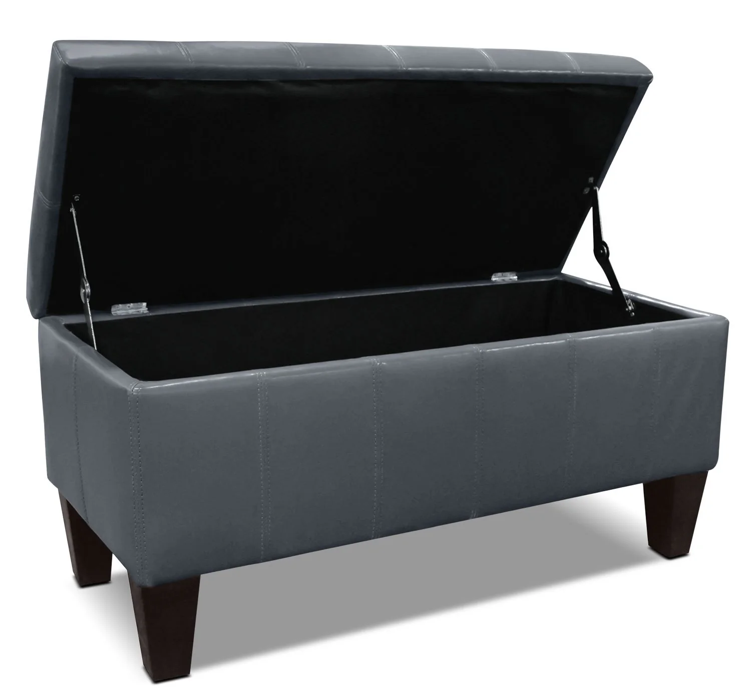 Kresten Accent Storage Ottoman - Grey - Image 3