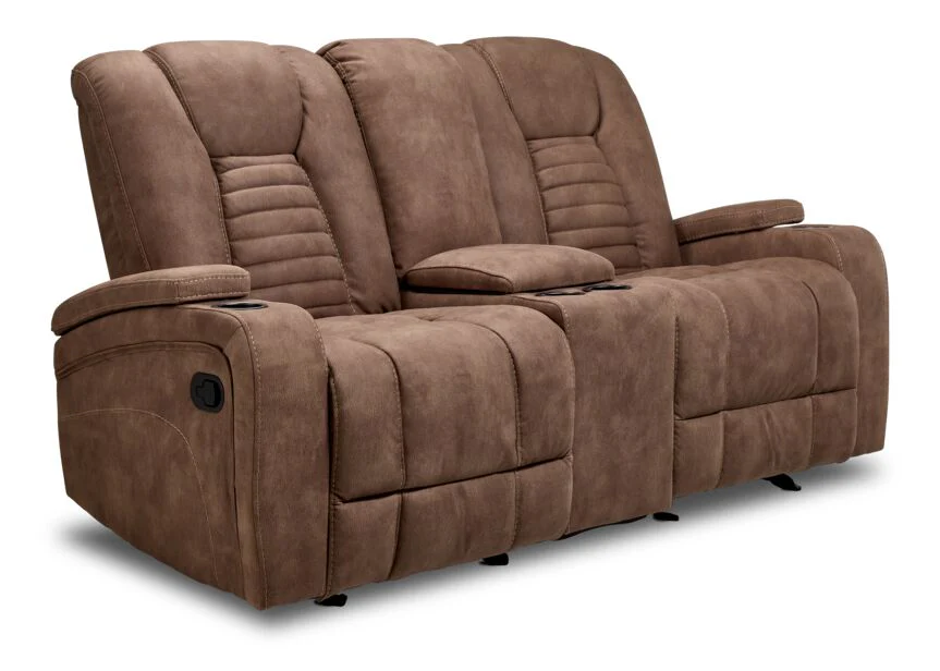 Langsdale Reclining Sofa and Loveseat Set - Mocha - Image 3