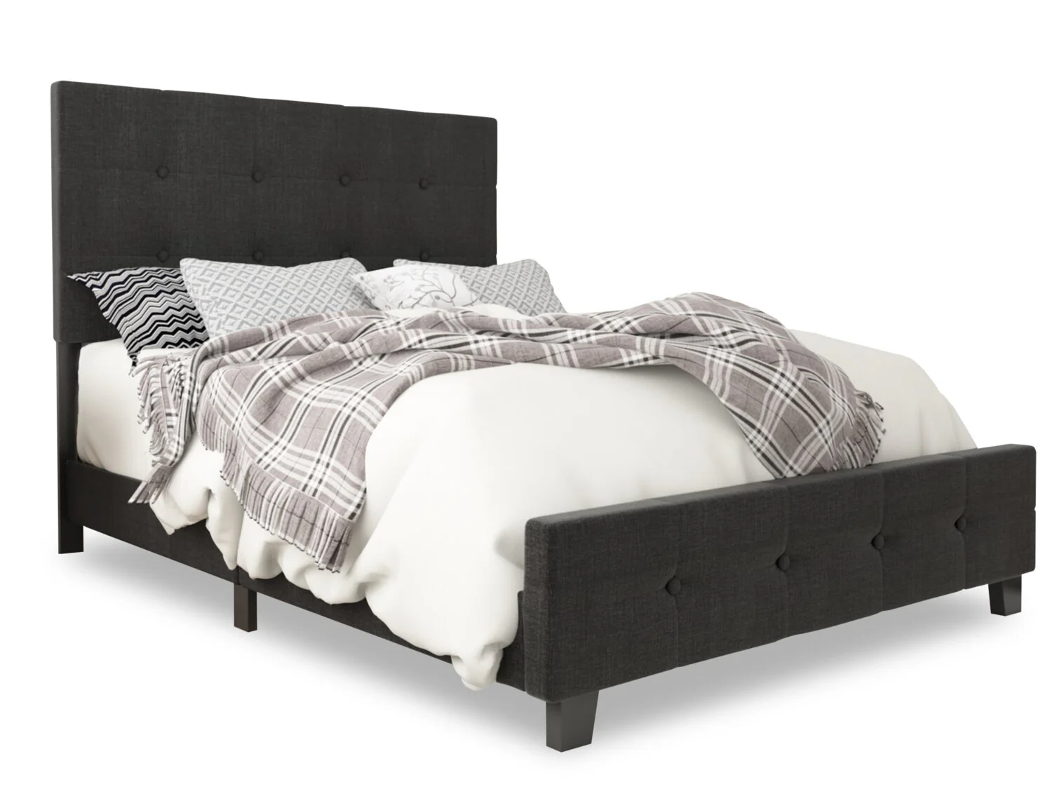 Laramie Full Bed - Charcoal