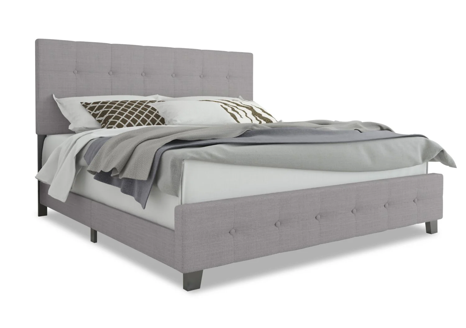 Laramie King Bed - Grey