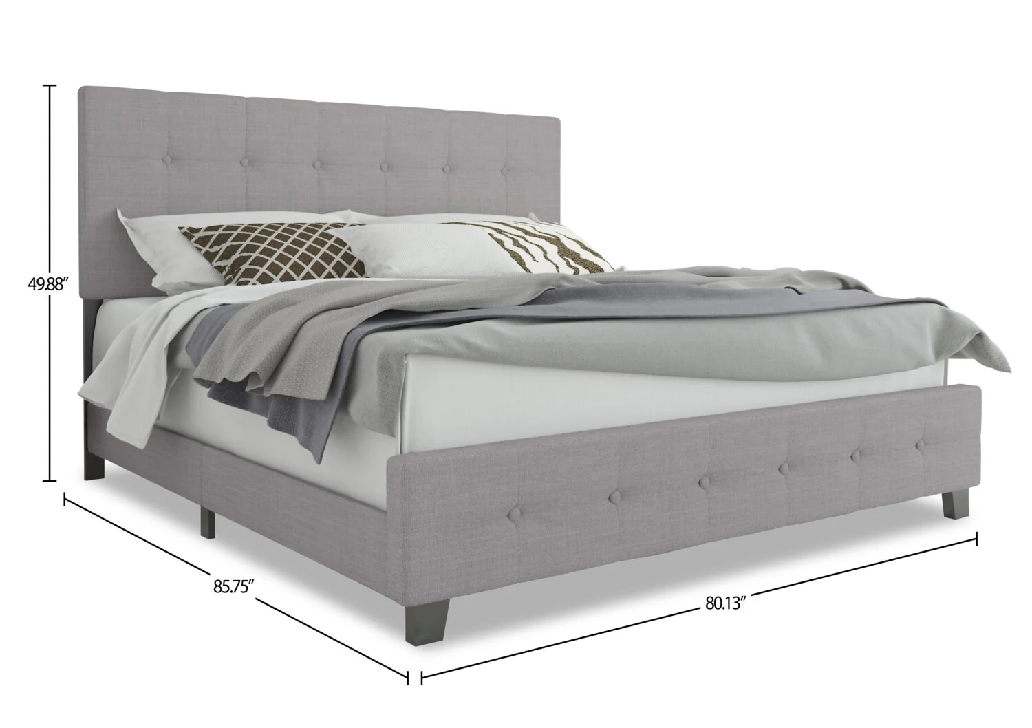 Laramie King Bed - Grey - Image 6