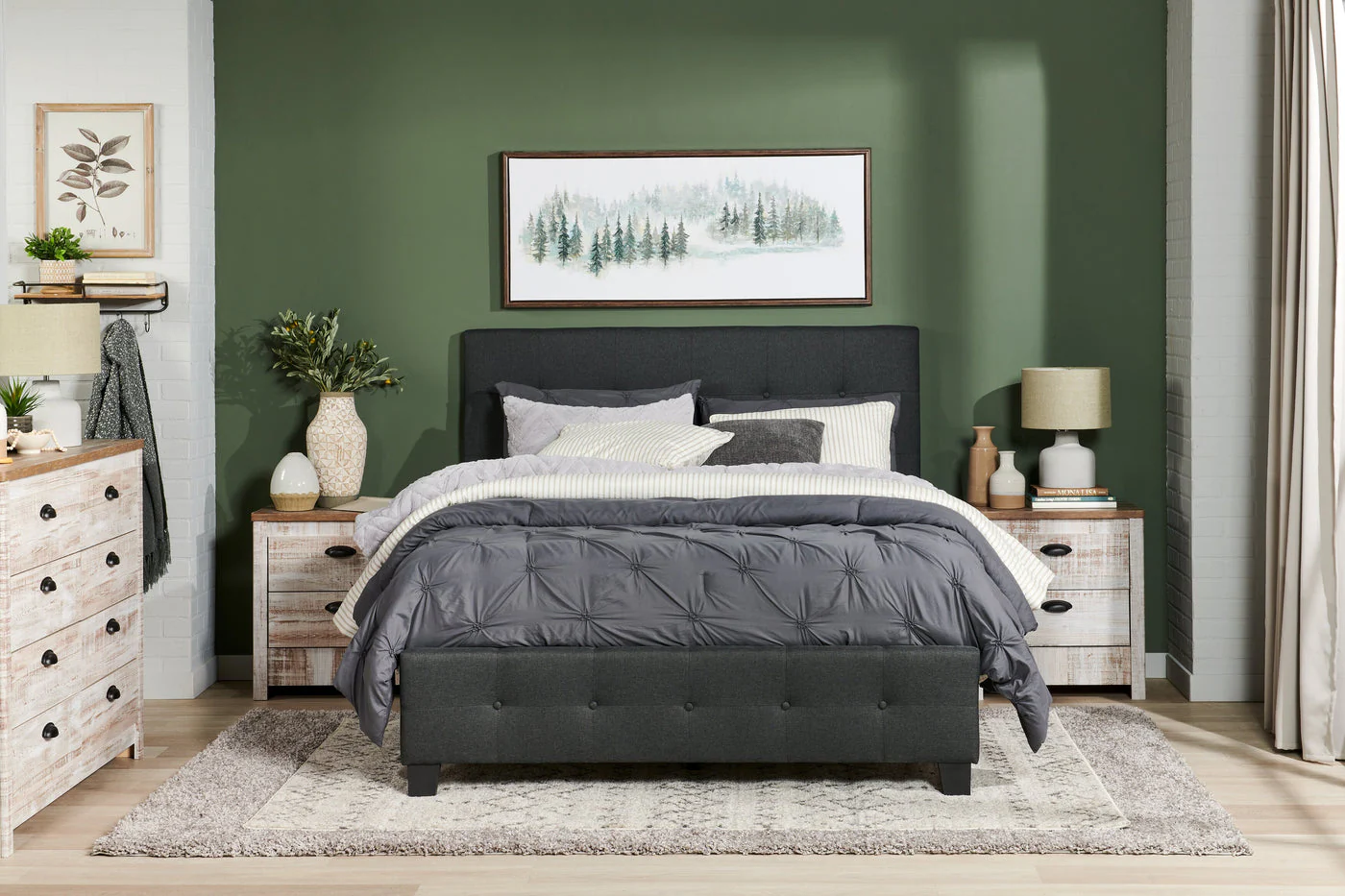 Laramie Queen Bed - Charcoal - Image 2
