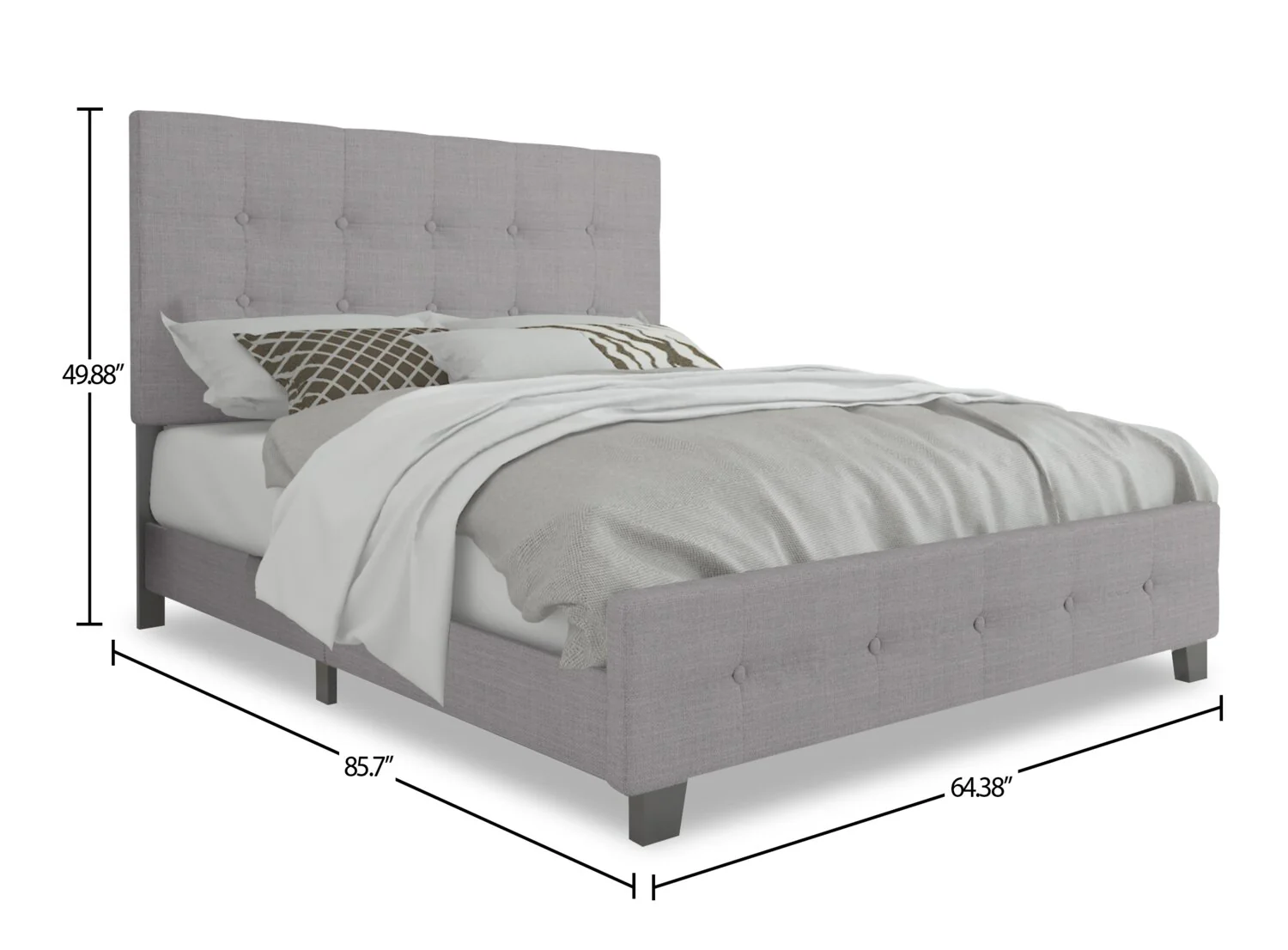 Laramie Queen Bed - Grey - Image 7