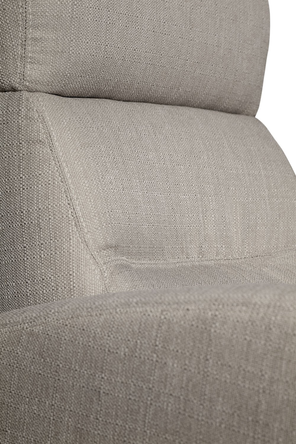 Lark Linen-Look Fabric Swivel Rocker Recliner - Taupe - Image 10