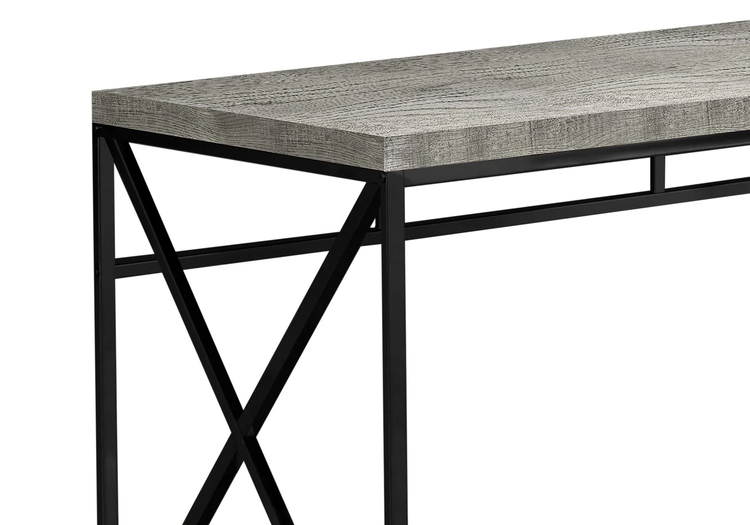 Latour Reclaimed Wood Look Desk - Grey - Image 2