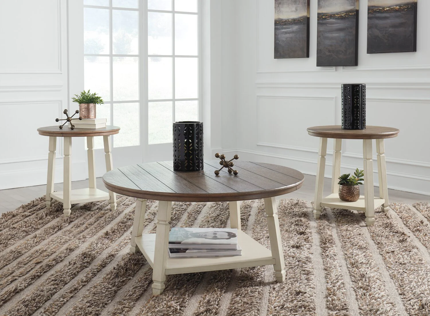 Leah 3-Piece Coffee and Two End Tables Package - Image 2