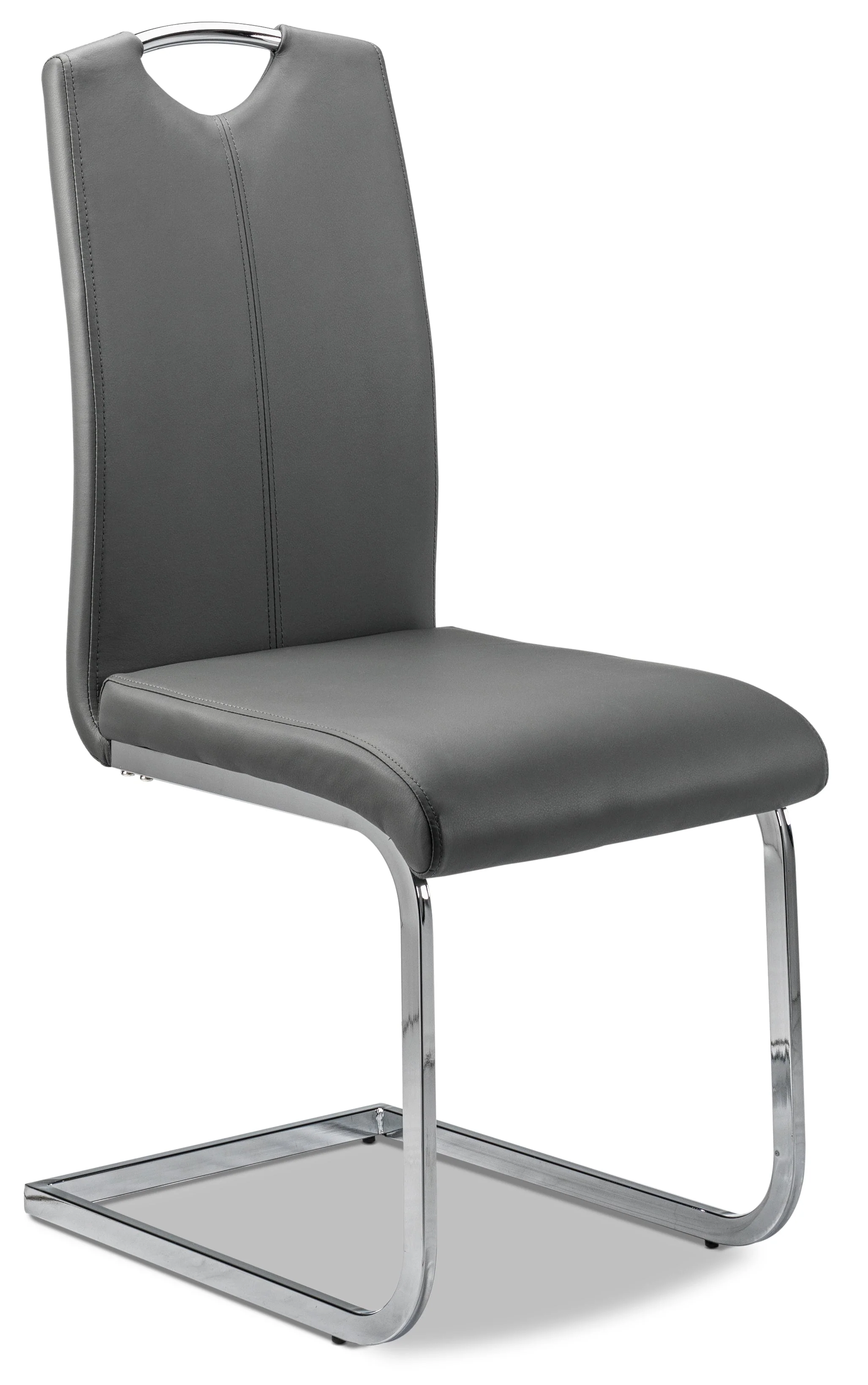 Leoorin 7-Piece Dinette Set - White and Dark Grey - Image 5
