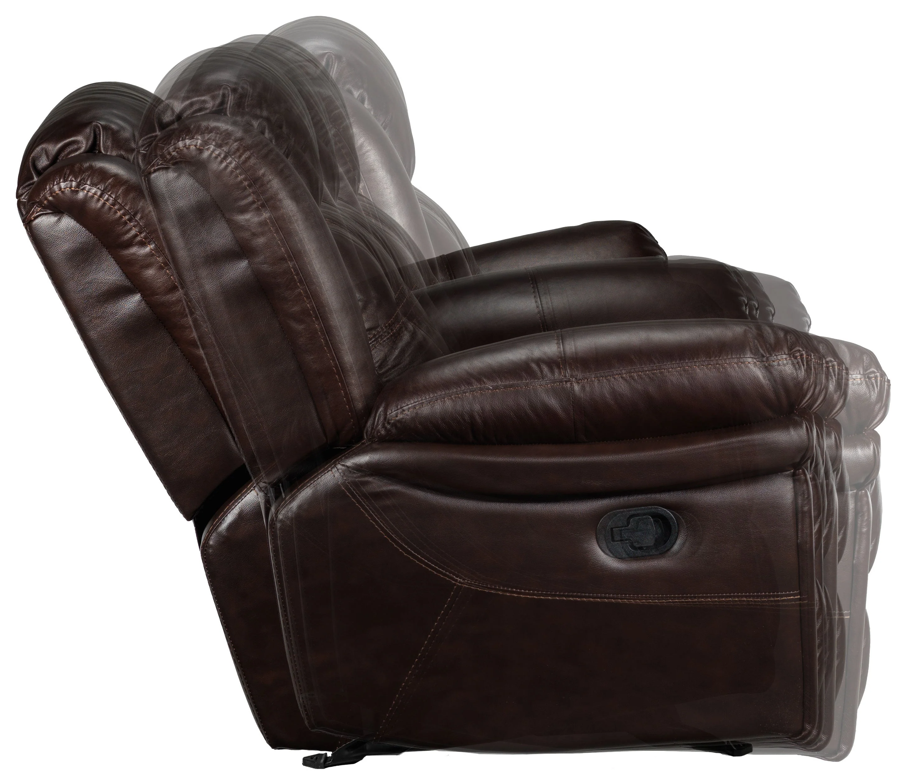 Leighland Reclining Sofa, Reclining Loveseat with Console and Recliner Set - Brown - Image 5