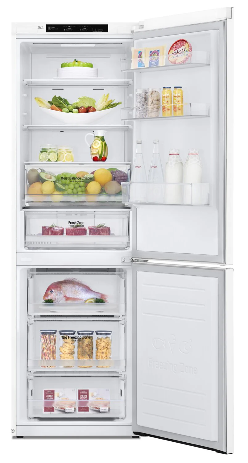 LG 12 Cu. Ft. Counter-Depth Bottom-Freezer Refrigerator - LBNC12231W - Image 3