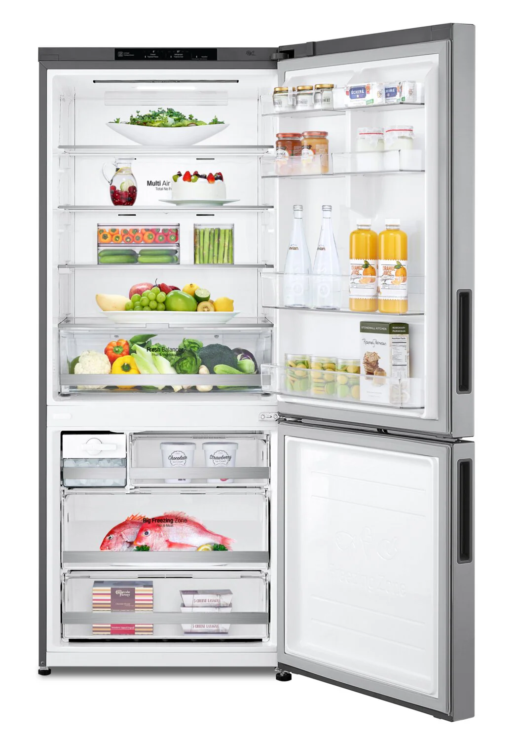 LG 15 Cu. Ft. Counter-Depth Bottom-Freezer Refrigerator - LBNC15251V - Image 5
