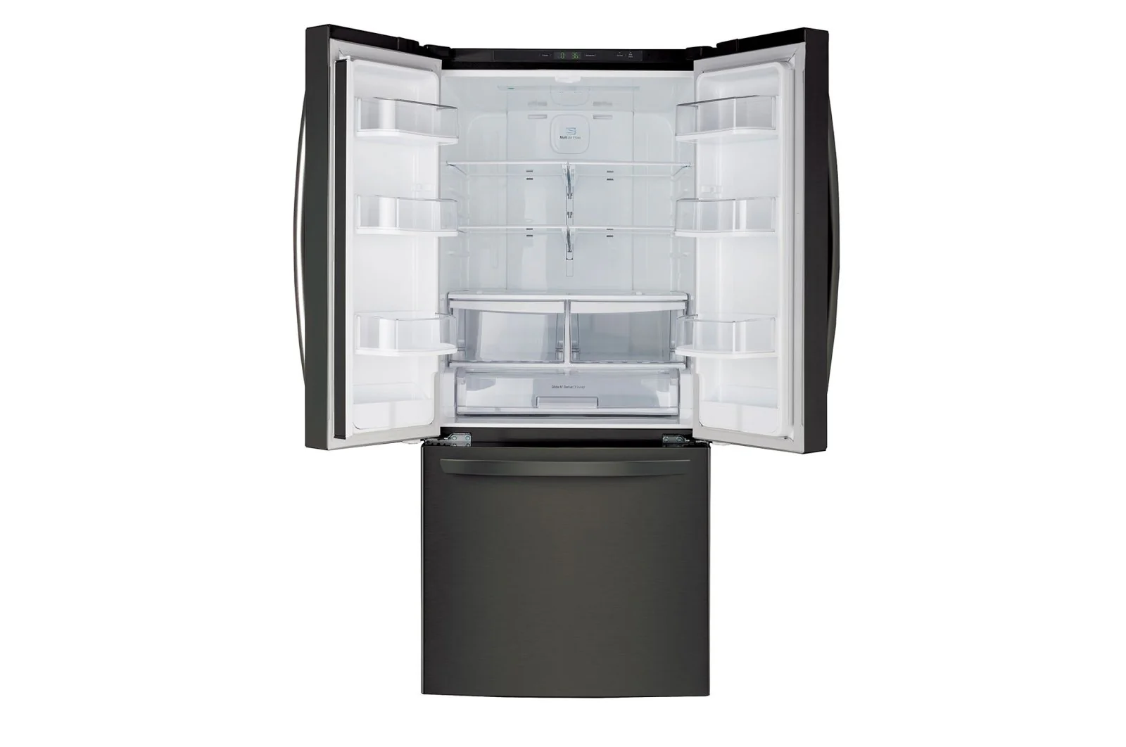 LG 21.8 Cu. Ft. 3-Door French Door Refrigerator - LRFNS2200D - Image 3