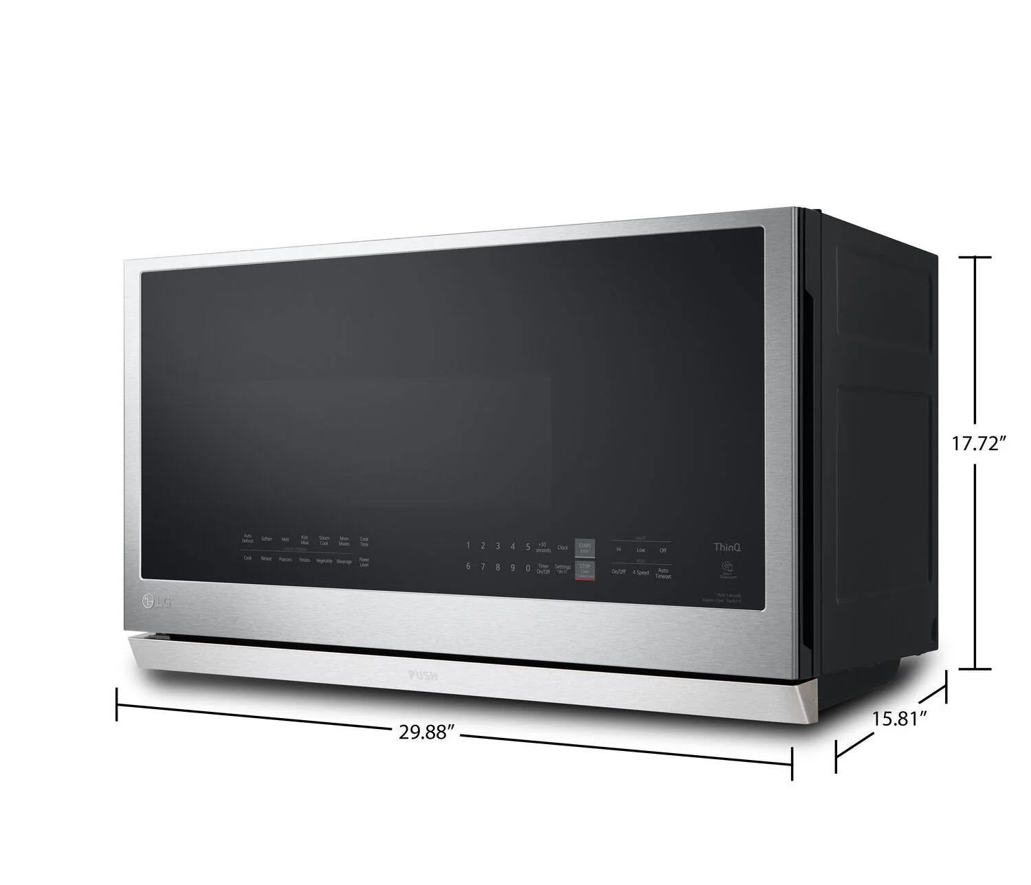 LG 2.1 Cu. Ft. Smart Over-the-Range Microwave with ExtendaVent™ - MVEL2137F - Image 8