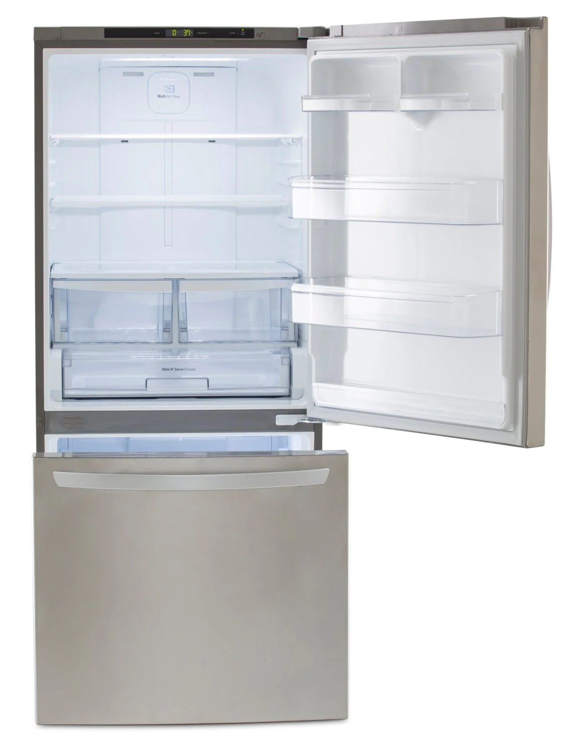 LG 22 Cu. Ft. Bottom-Freezer Refrigerator - LRDNS2200S - Image 4