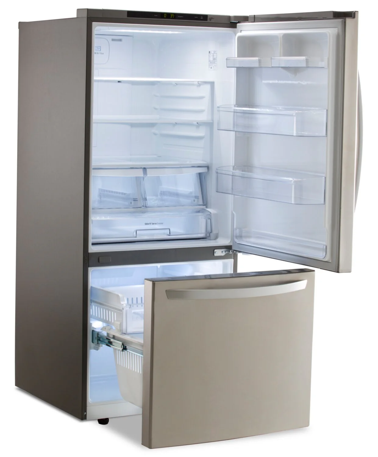 LG 22 Cu. Ft. Bottom-Freezer Refrigerator - LRDNS2200S - Image 5