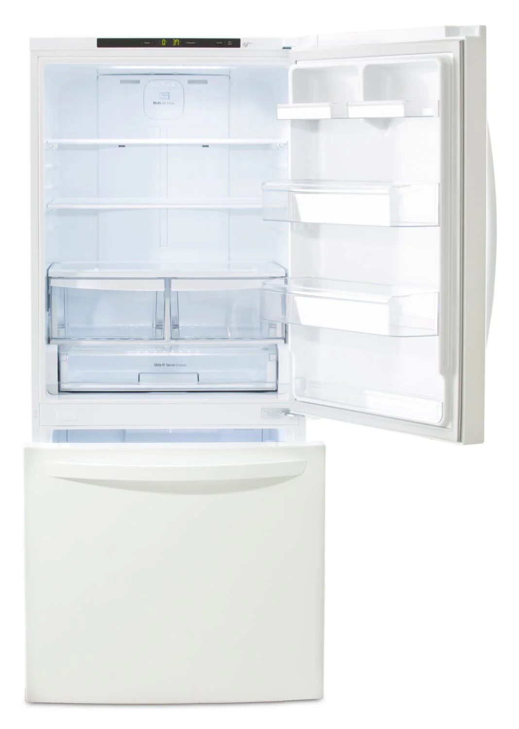 LG 22 Cu. Ft. Bottom-Freezer Refrigerator - LRDNS2200W - Image 3
