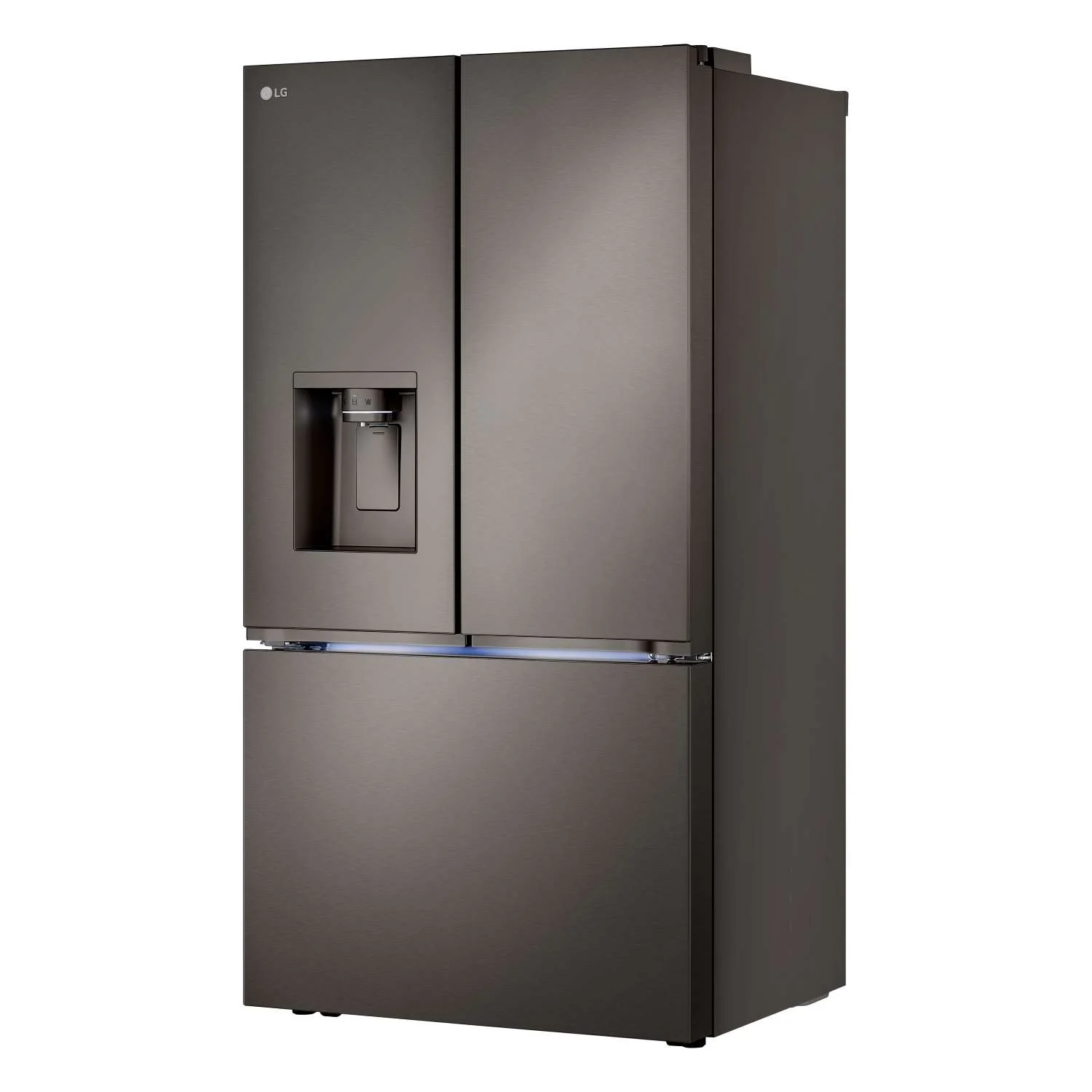LG 26 cu. ft. Smart Counter-Depth MAX™ Black Stainless Steel French Door Refrigerator with Four Types of Ice - LRYXC2606D - Image 2