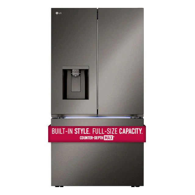 LG 26 cu. ft. Smart Counter-Depth MAX™ Black Stainless Steel French Door Refrigerator with Four Types of Ice - LRYXC2606D - Image 3