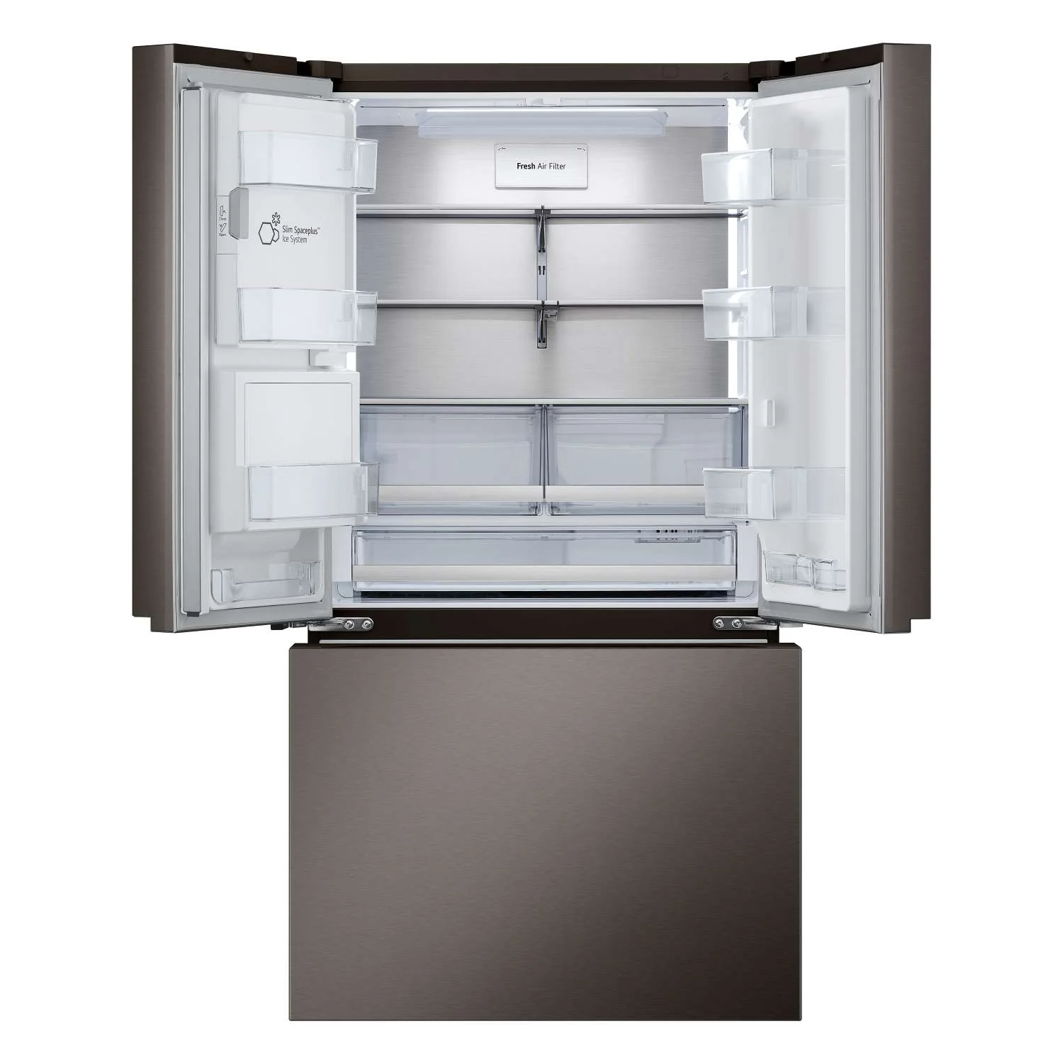 LG 26 cu. ft. Smart Counter-Depth MAX™ Black Stainless Steel French Door Refrigerator with Four Types of Ice - LRYXC2606D - Image 5
