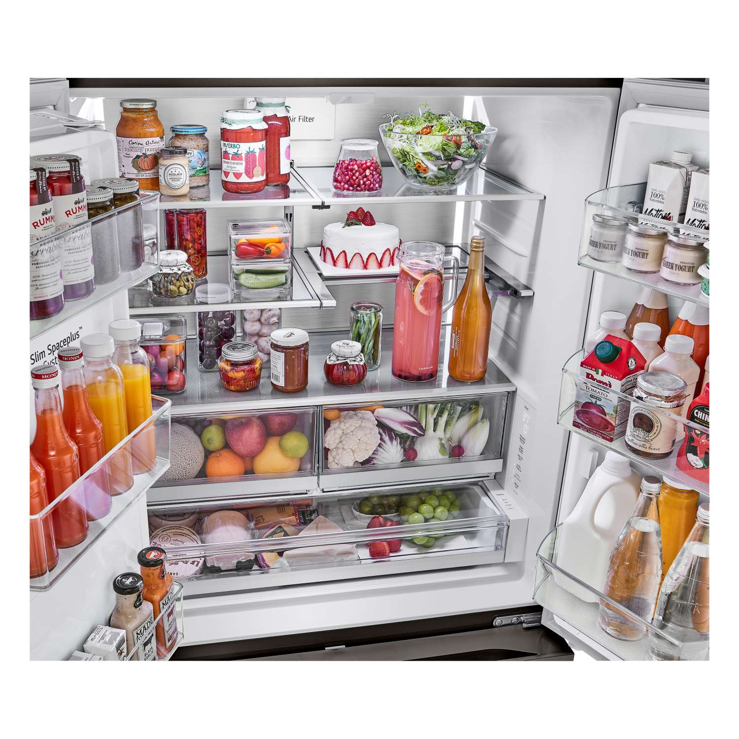 LG 26 cu. ft. Smart Counter-Depth MAX™ Black Stainless Steel French Door Refrigerator with Four Types of Ice - LRYXC2606D - Image 7