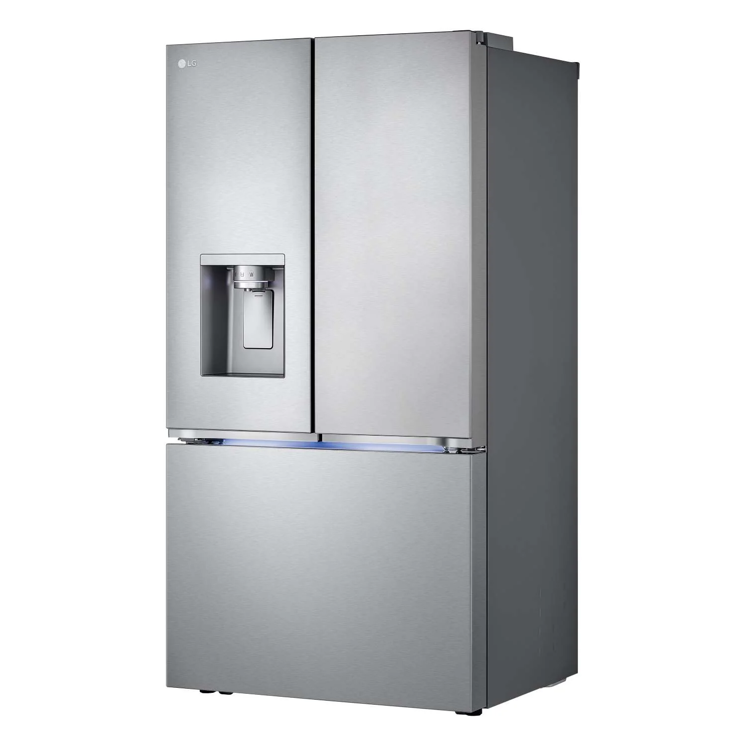 LG 26 cu. ft. Smart Counter-Depth MAX™ Stainless Steel French Door Refrigerator with Four Types of Ice - LRYXC2606S - Image 2
