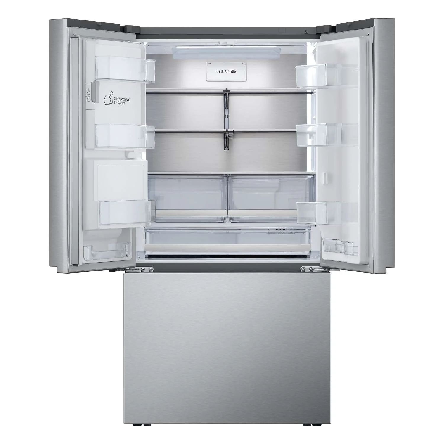 LG 26 cu. ft. Smart Counter-Depth MAX™ Stainless Steel French Door Refrigerator with Four Types of Ice - LRYXC2606S - Image 5