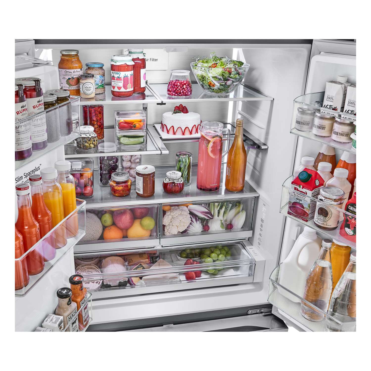 LG 26 cu. ft. Smart Counter-Depth MAX™ Stainless Steel French Door Refrigerator with Four Types of Ice - LRYXC2606S - Image 7