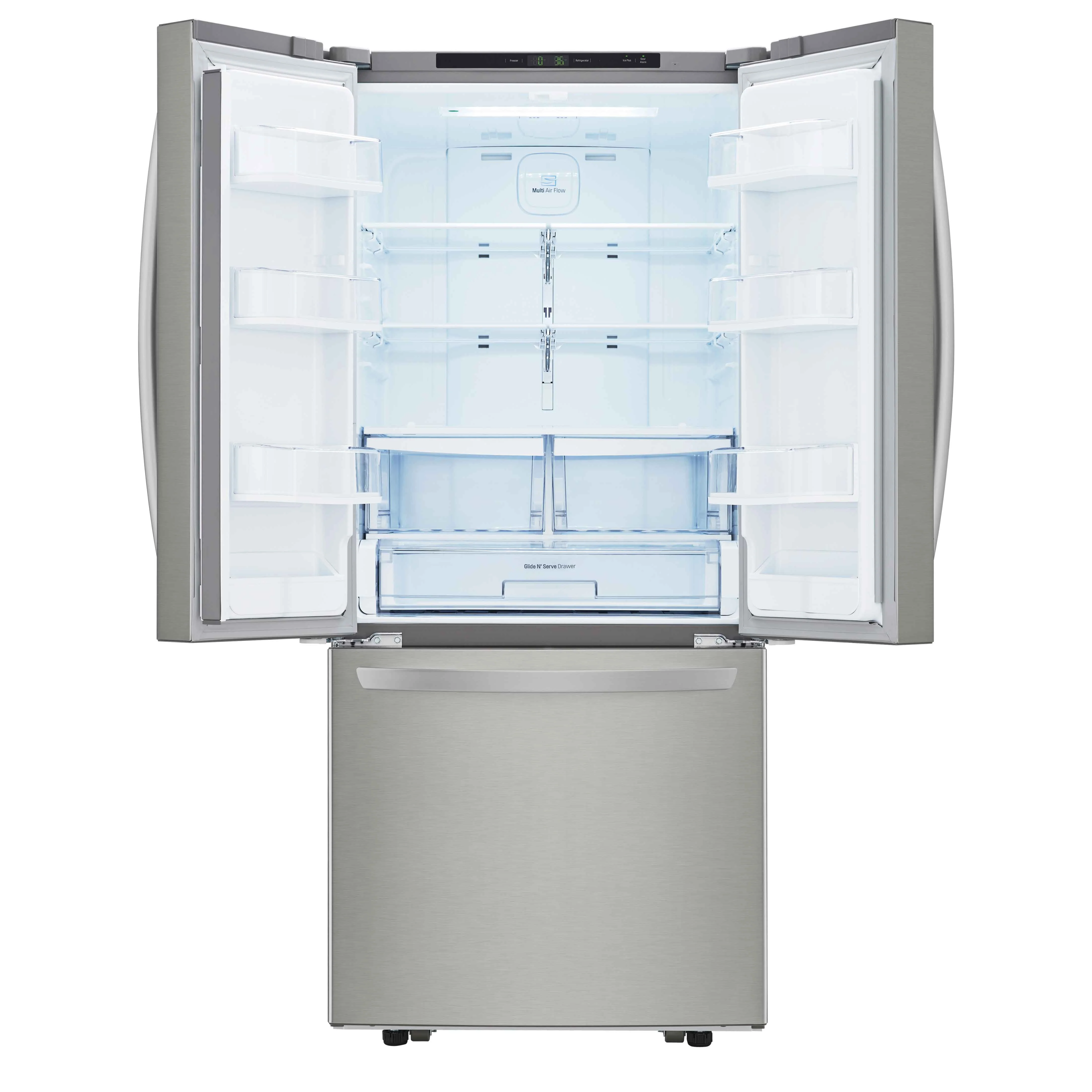 LG 30" Smudge Resistant Stainless Steel French Door Refrigerator (22 cu. ft.) - LRFNS2200S - Image 5