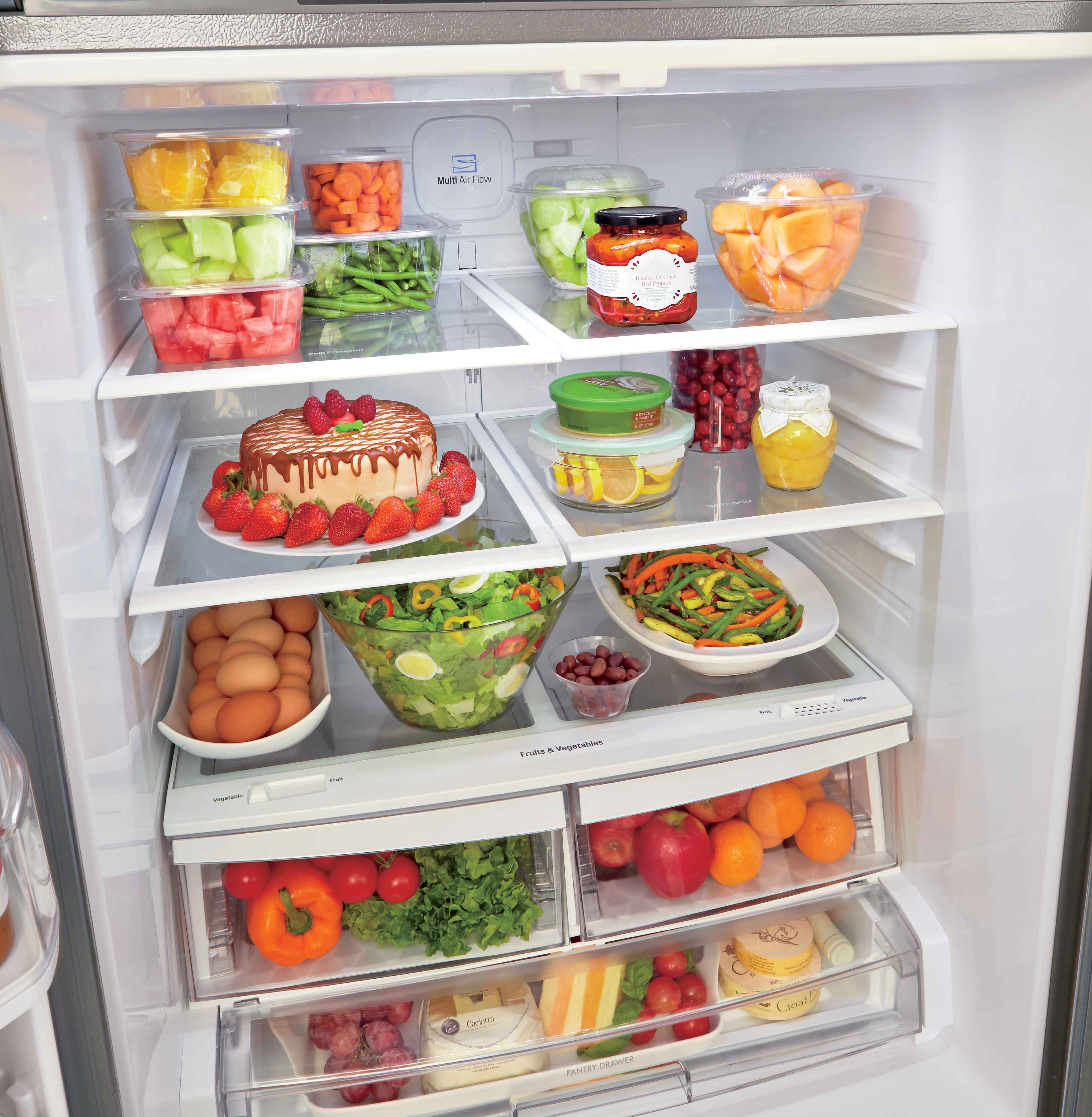 LG 30" Smudge Resistant Stainless Steel French Door Refrigerator (22 cu. ft.) - LRFNS2200S - Image 8