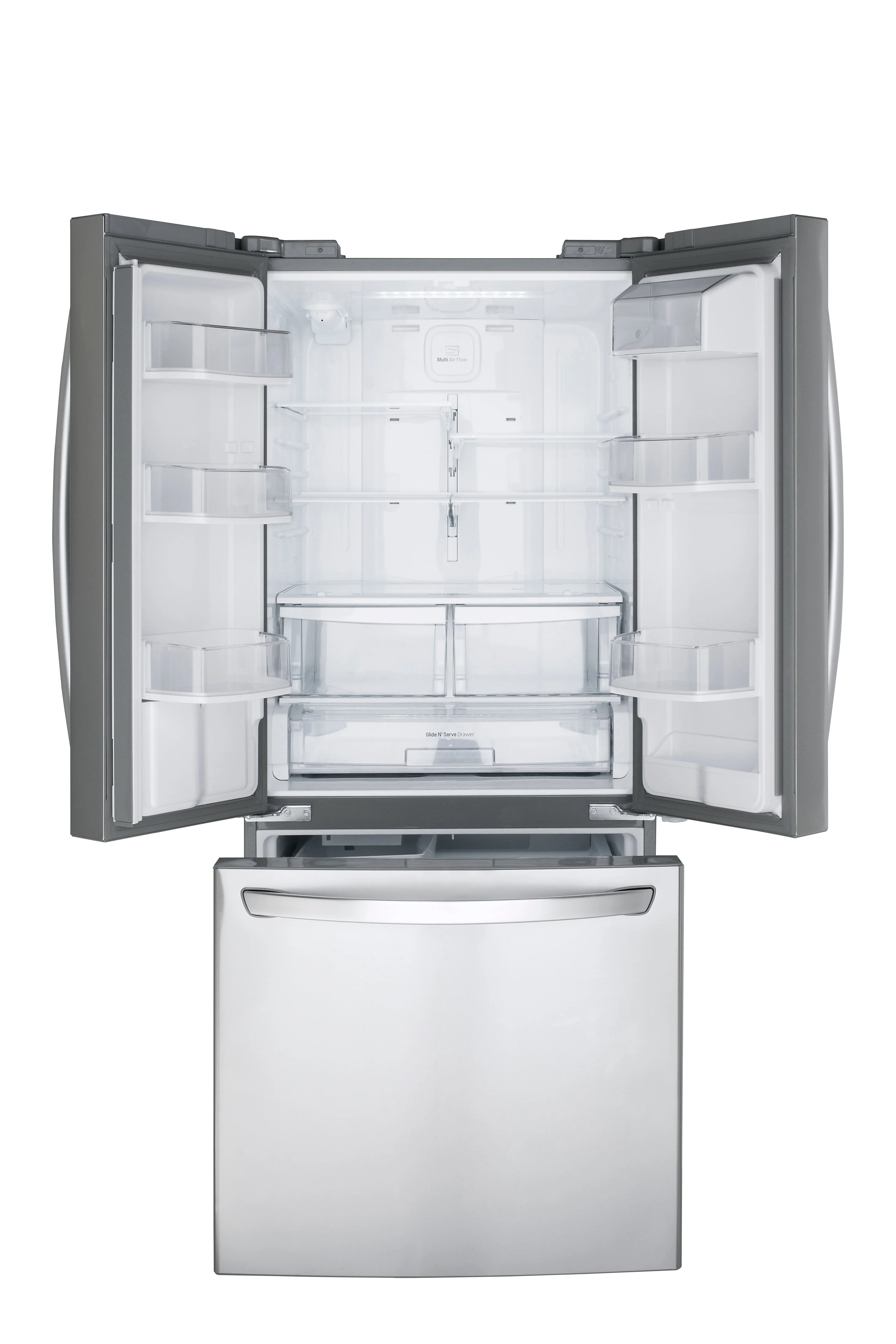 LG 30" Smudge Resistant Stainless Steel French Door Refrigerator with Water dispenser (22 cu. ft.) - LRFWS2200S - Image 4