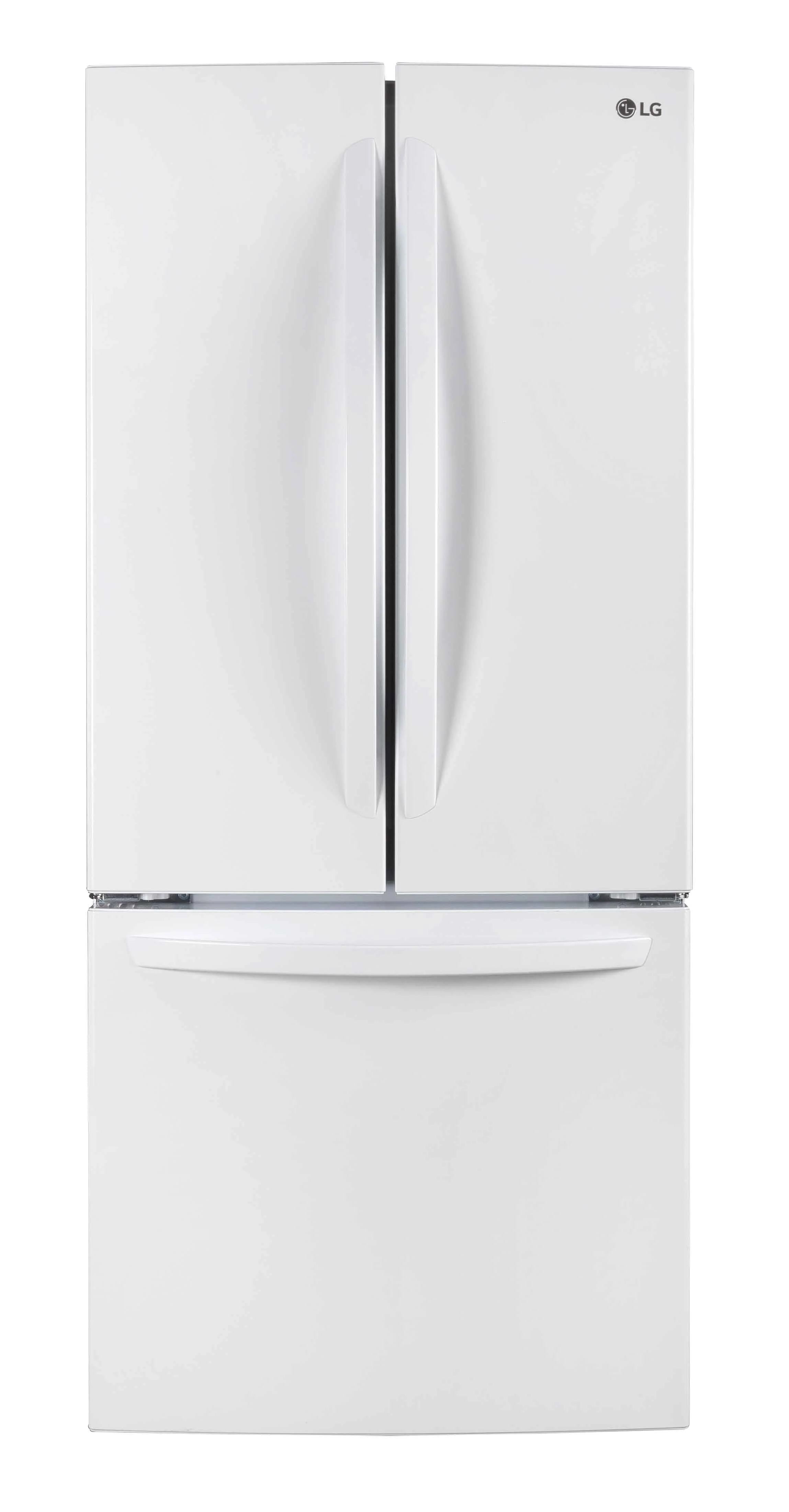 LG 30" White French Door Refrigerator (22 cu. ft.) - LRFNS2200W