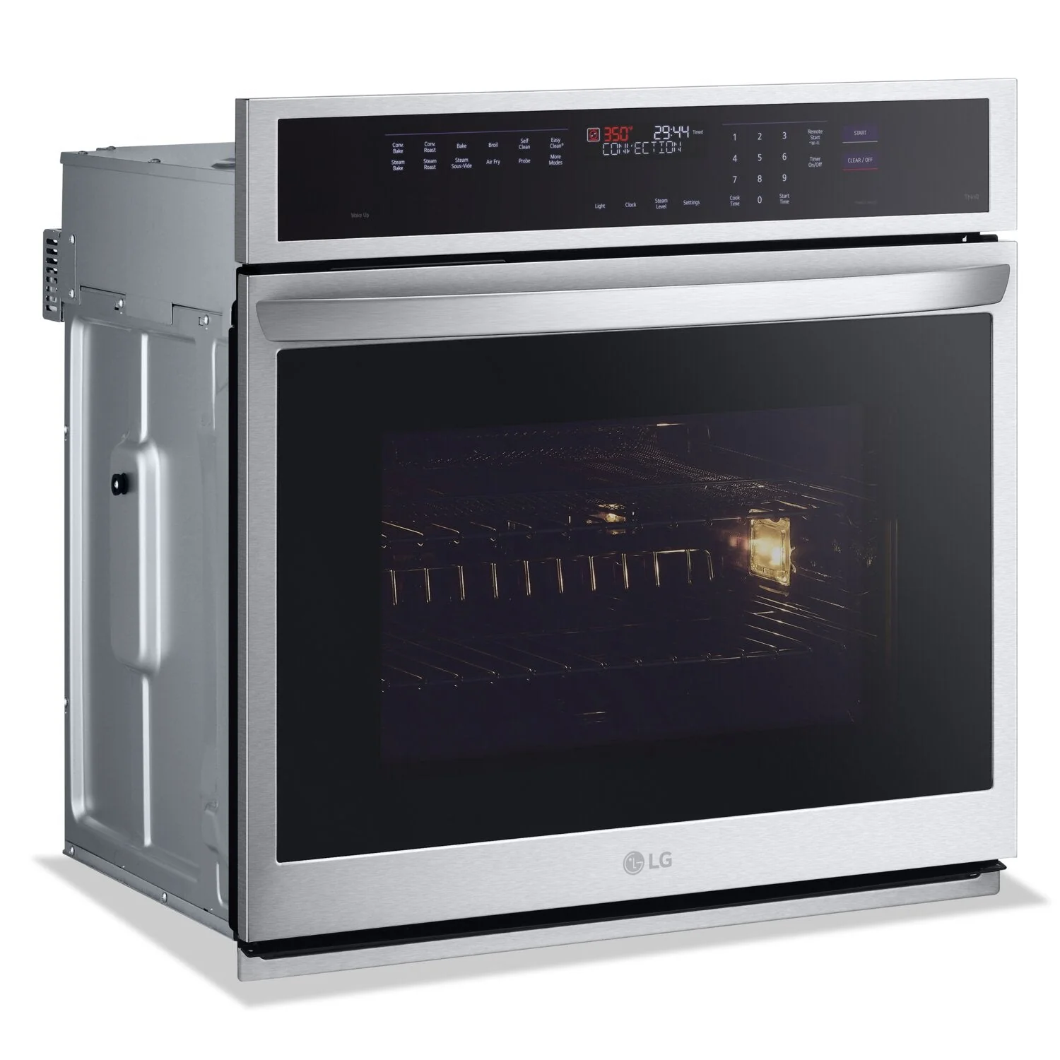 LG 4.7 Cu. Ft. Smart InstaView® Single Wall Oven with Air Fry - WSEP4727F - Image 3