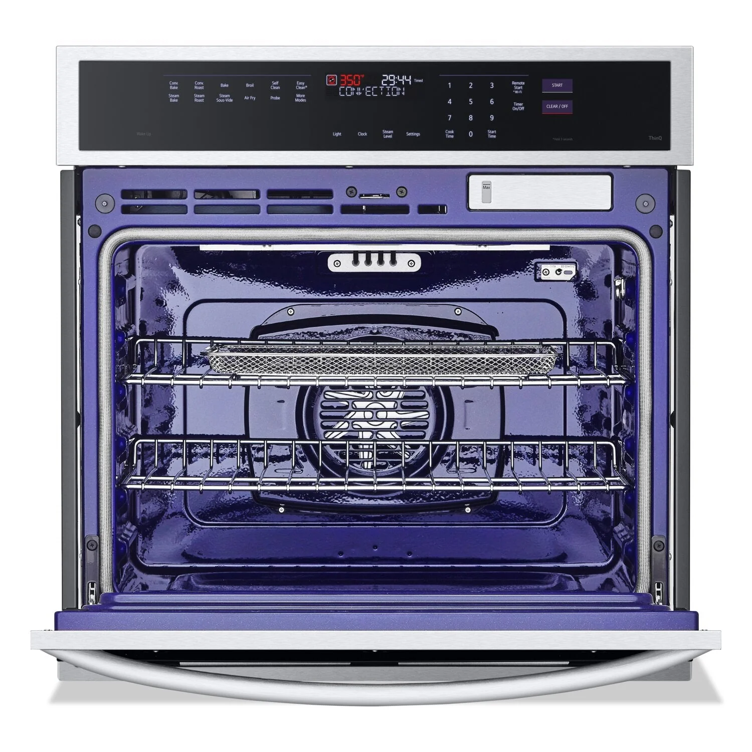 LG 4.7 Cu. Ft. Smart InstaView® Single Wall Oven with Air Fry - WSEP4727F - Image 4