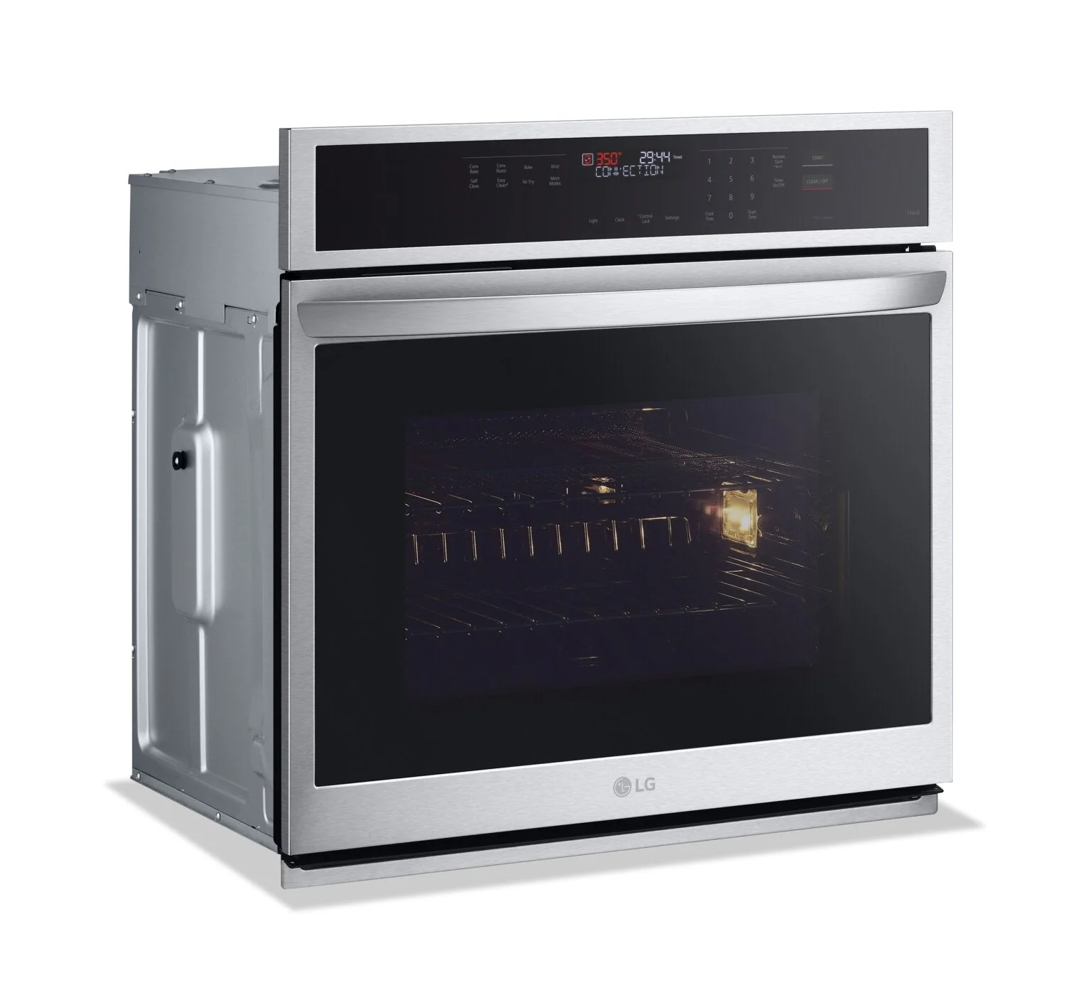LG 4.7 Cu. Ft. Smart Single Wall Oven with Air Fry - WSEP4723F - Image 3